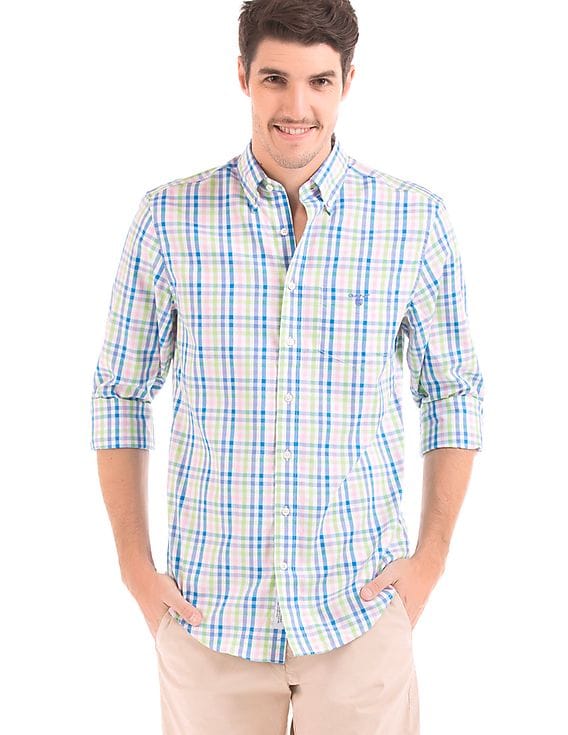 Buy Gant Men Regular Fit Check Shirt 