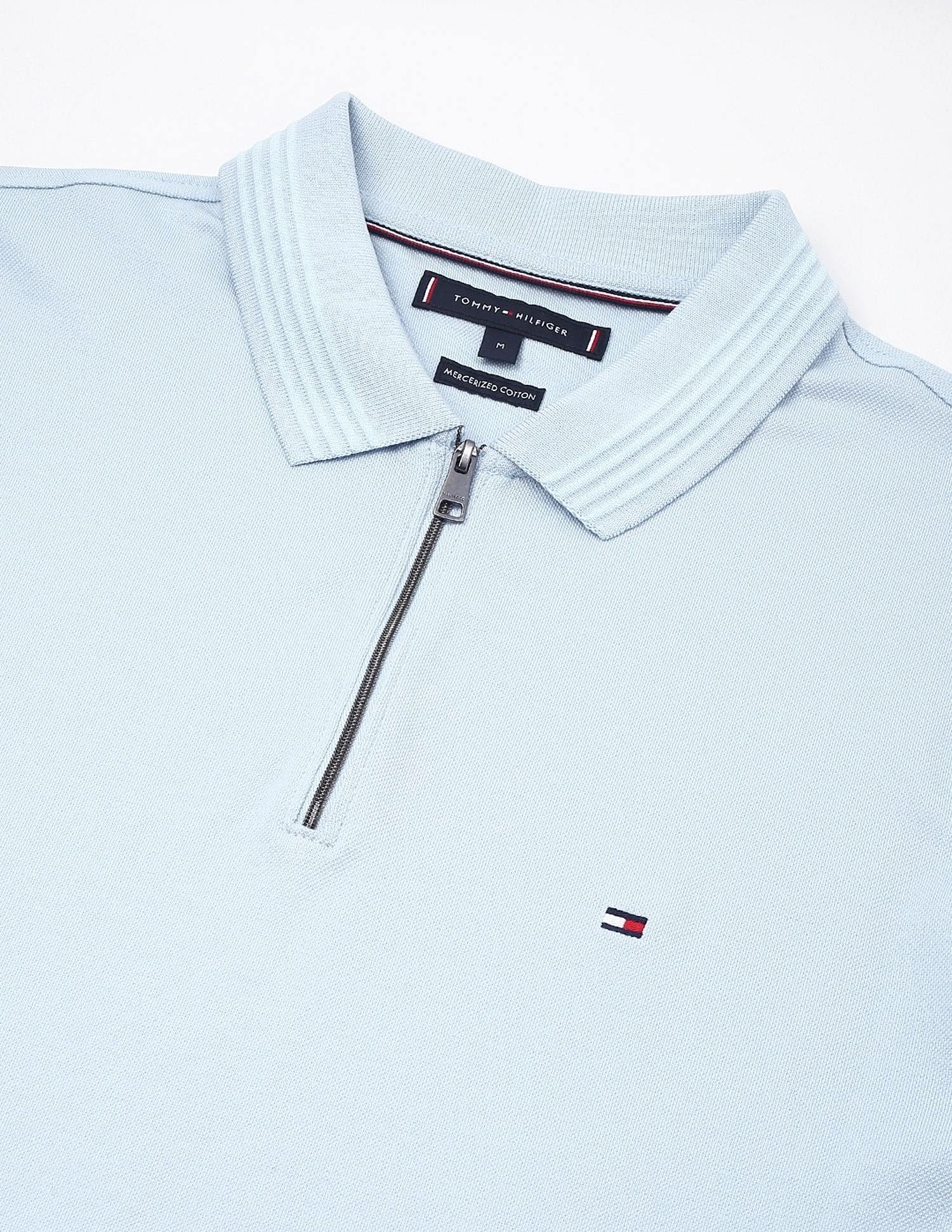 Tommy Hilfiger Solid Regular-Fit Cotton Polo Shirt