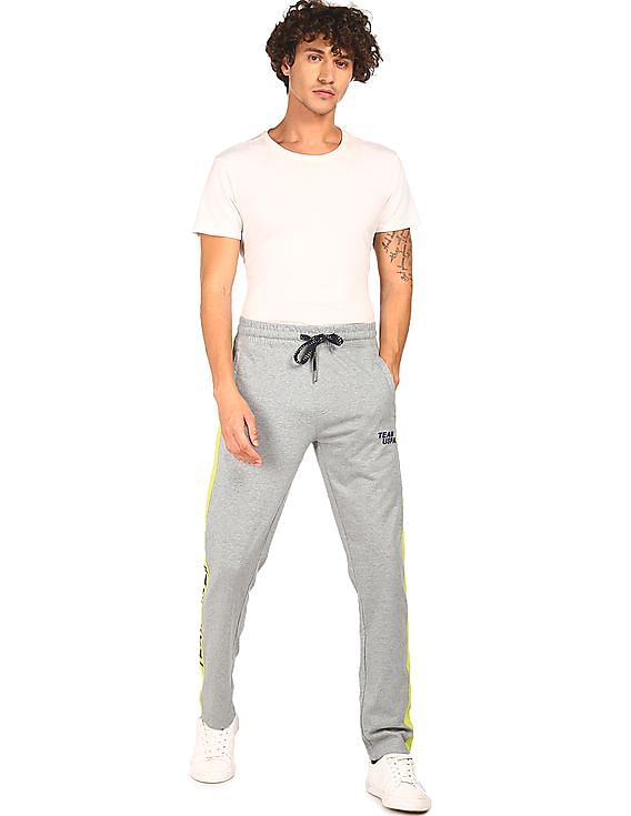 HPS Sports Silver Polyester Track Pant