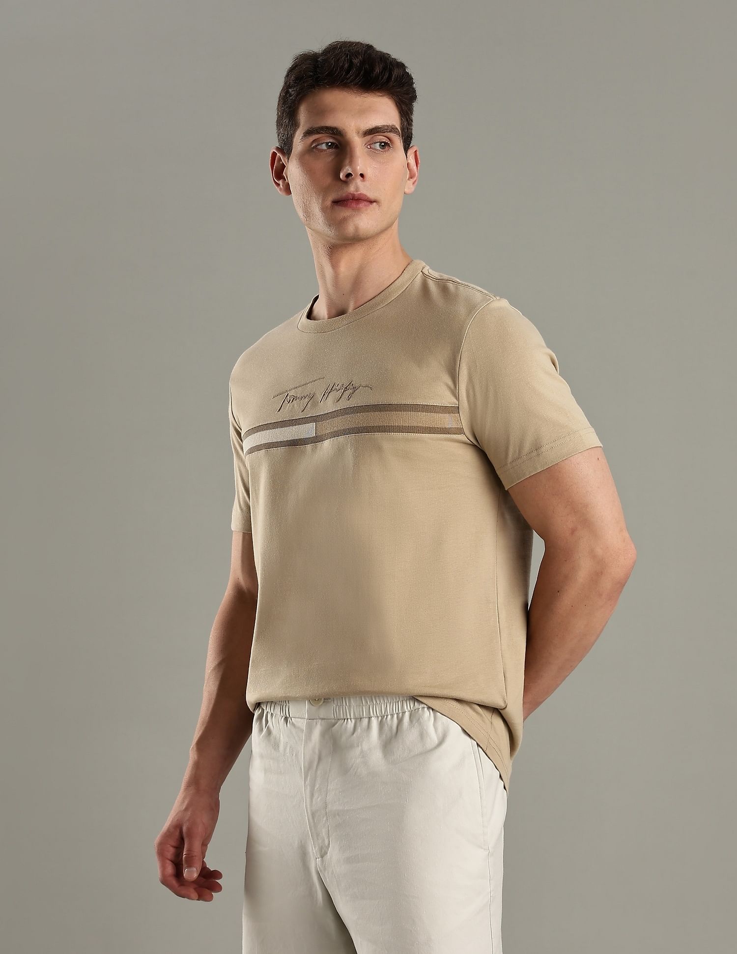 Tommy Hilfiger Logo Regular-Fit Cotton T-Shirt