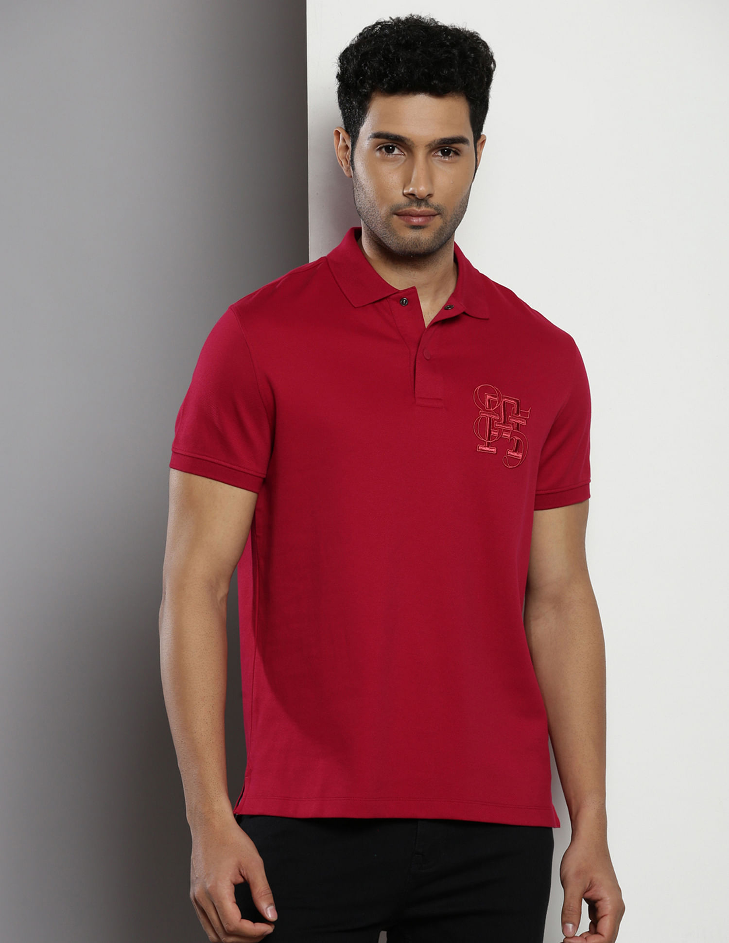 Tommy Hilfiger Twill Monogram Polo Shirt