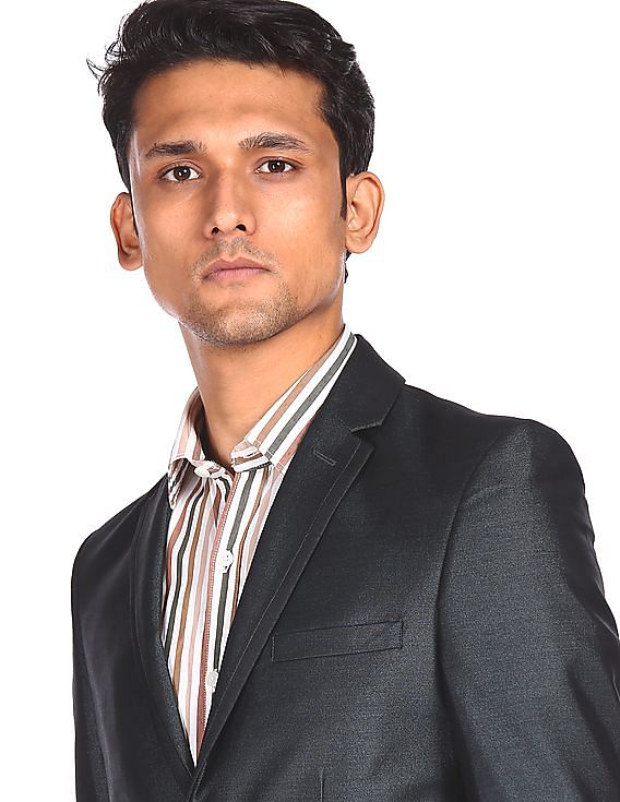 AD by Arvind Tailored Single Breasted Two Piece Suit