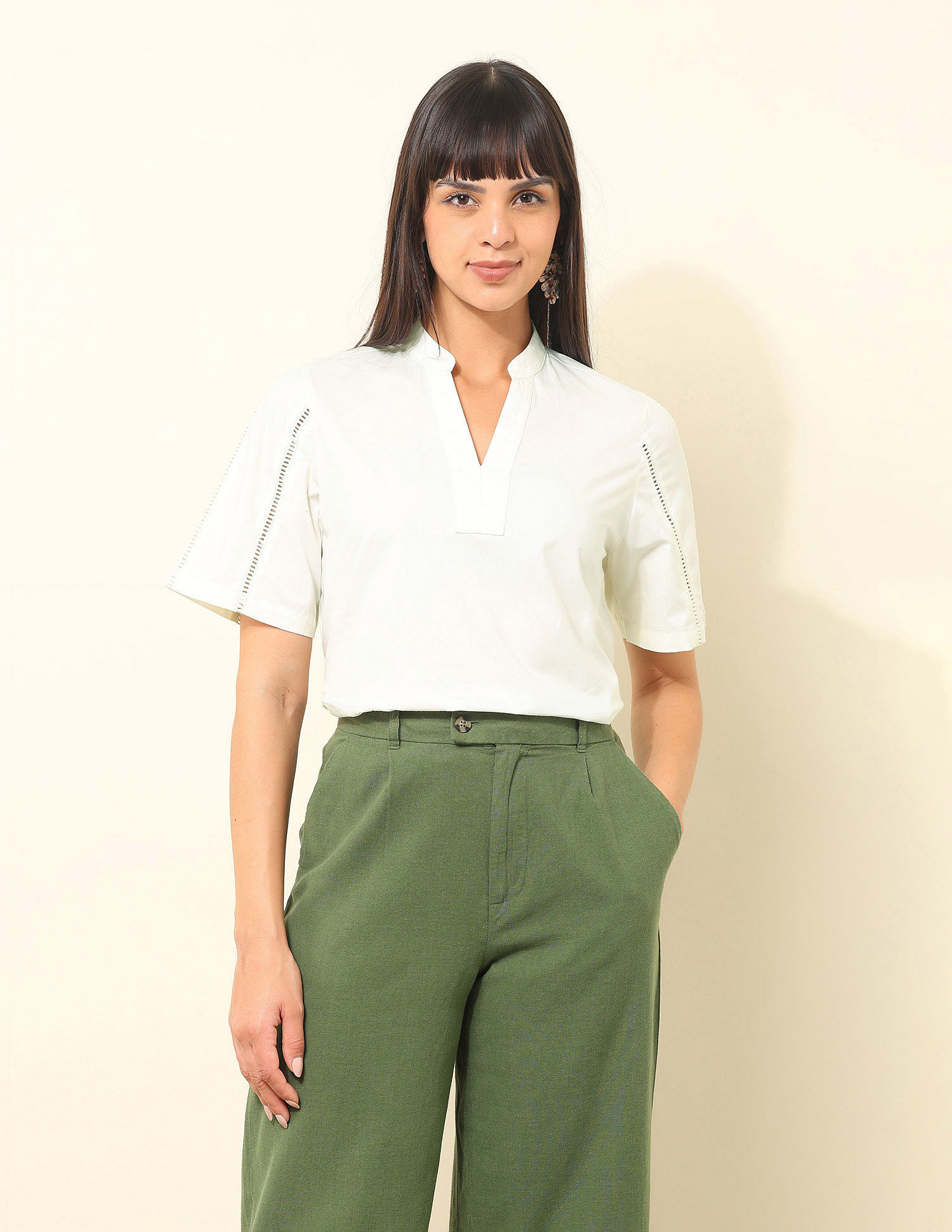 U.S. Polo Assn. Women Regular Fit Solid Top