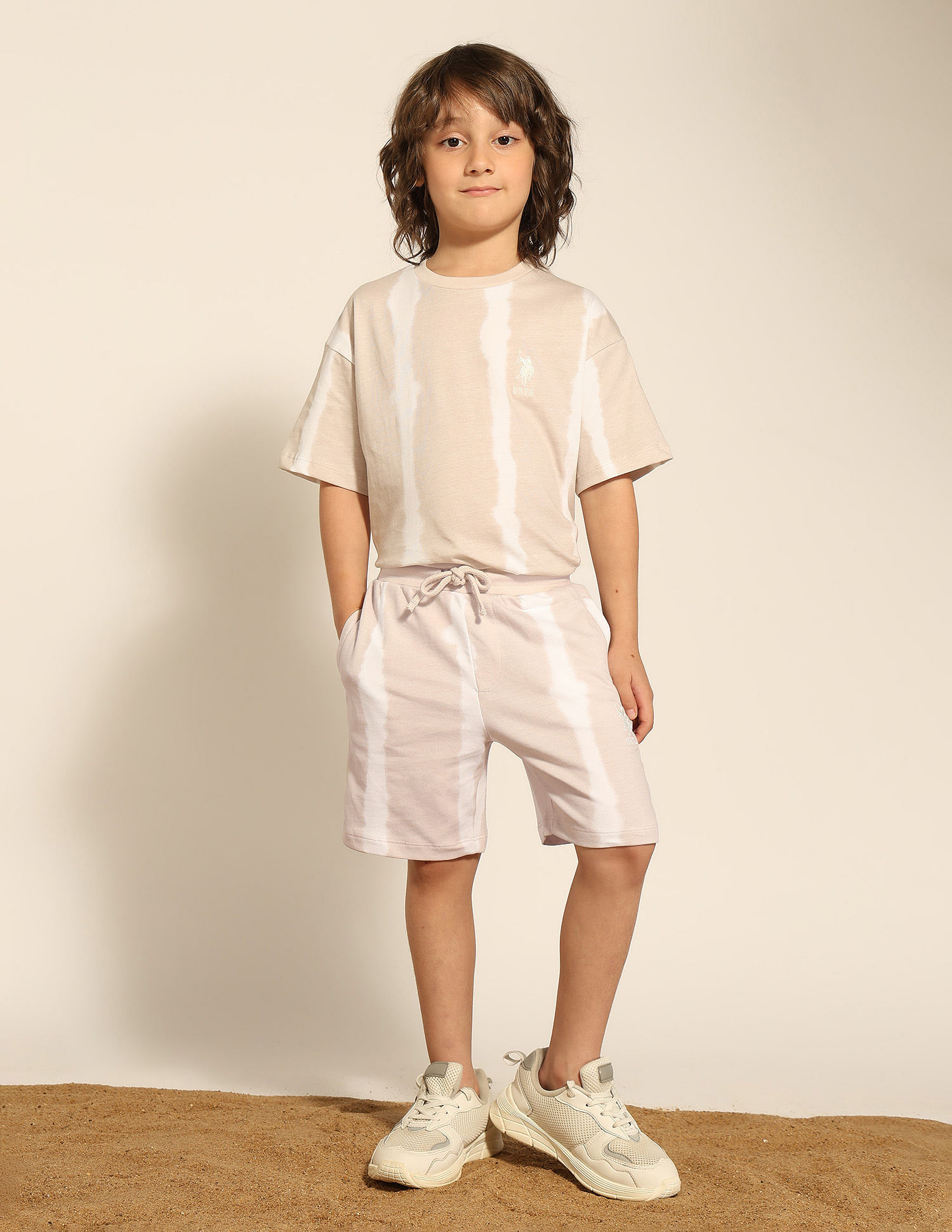 U.S. Polo Assn. Kids Boys Pure Cotton Dyed Shorts