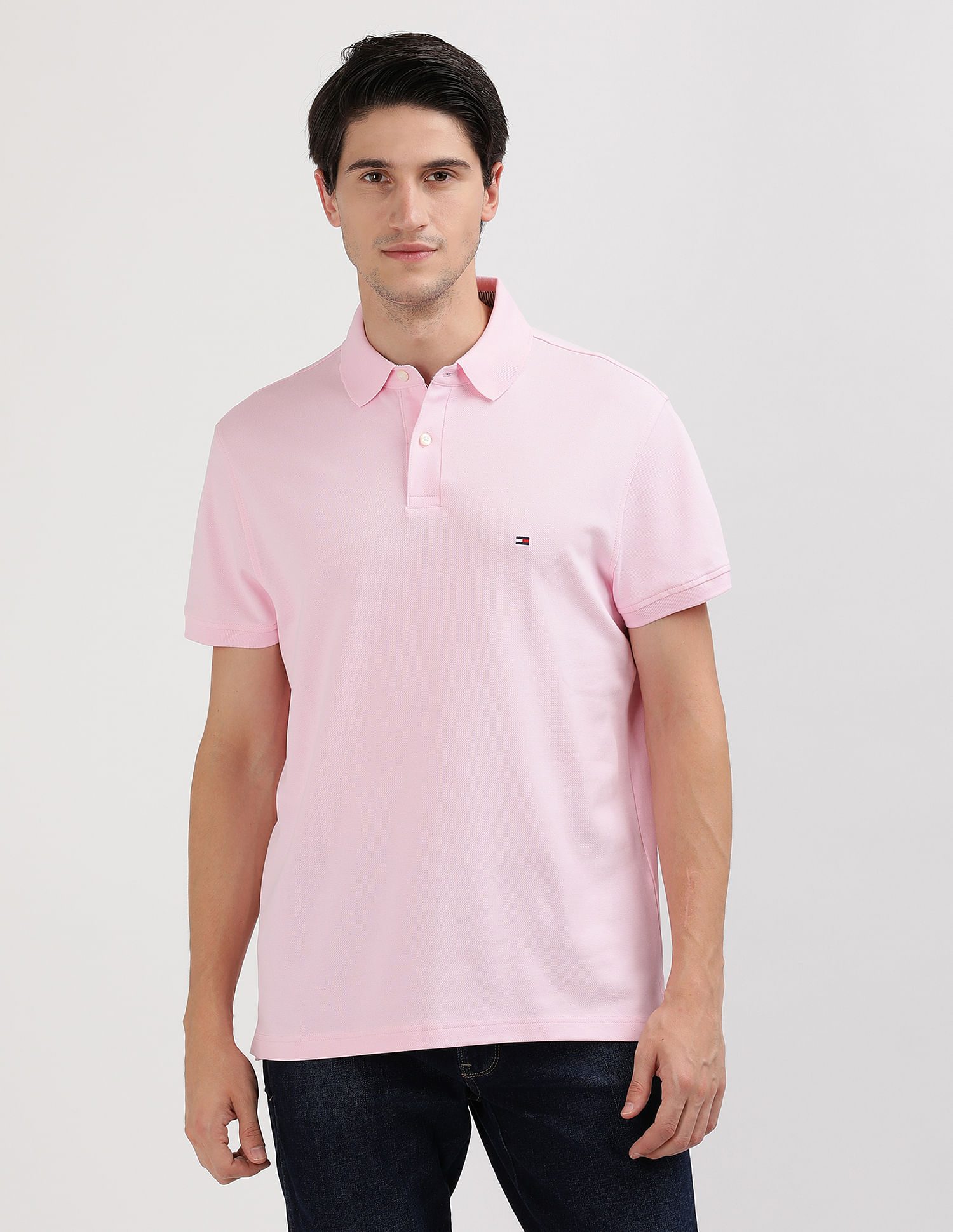 Tommy Hilfiger Organic Cotton Solid Polo Shirt