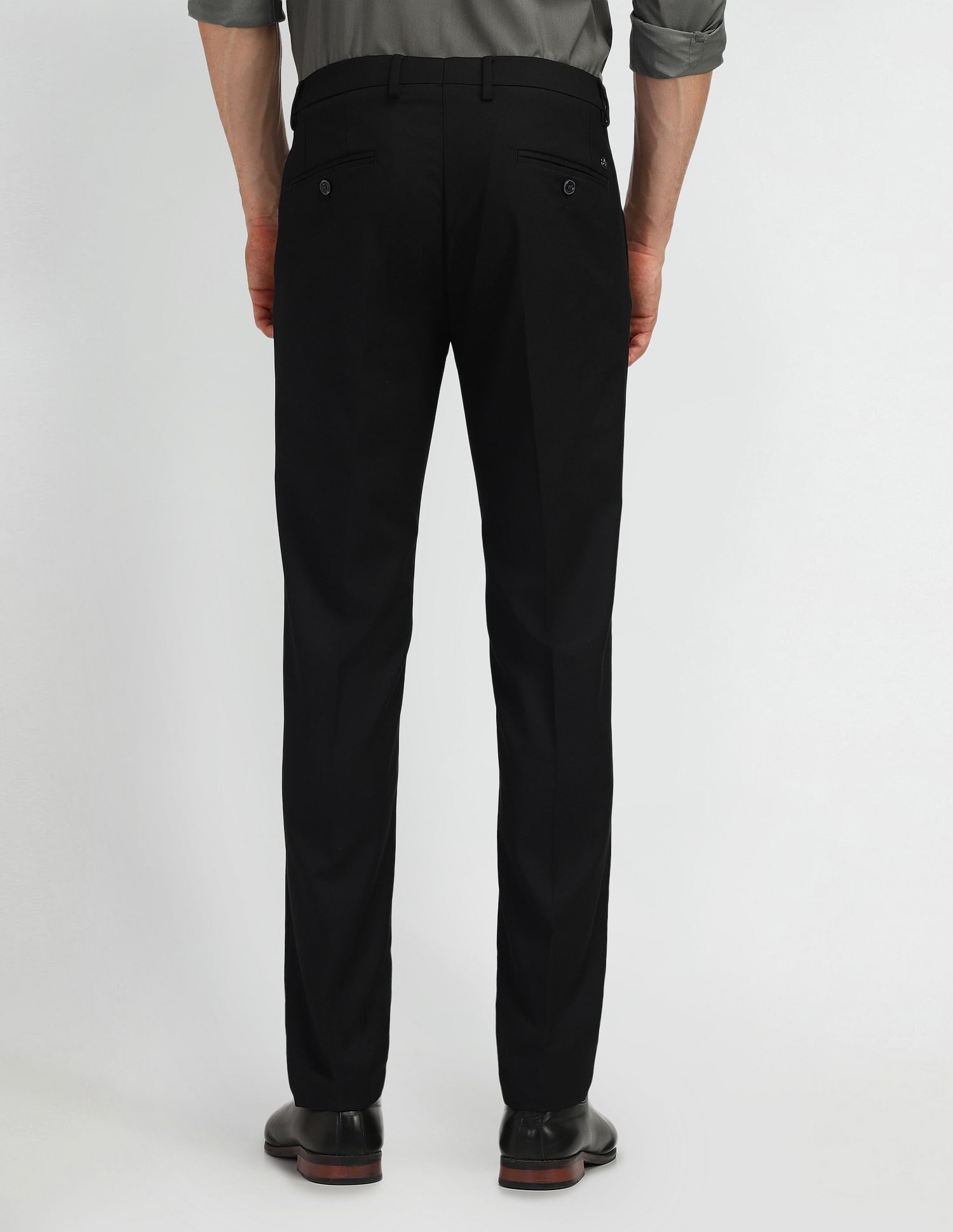 Arrow Newyork Slim Fit Mid Rise Trousers