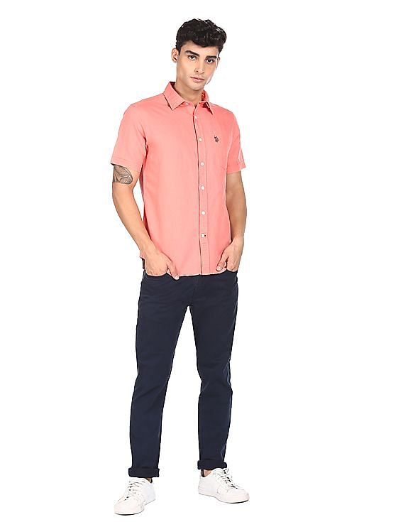 U.S. Polo Assn. Short Sleeve Solid Casual Shirt