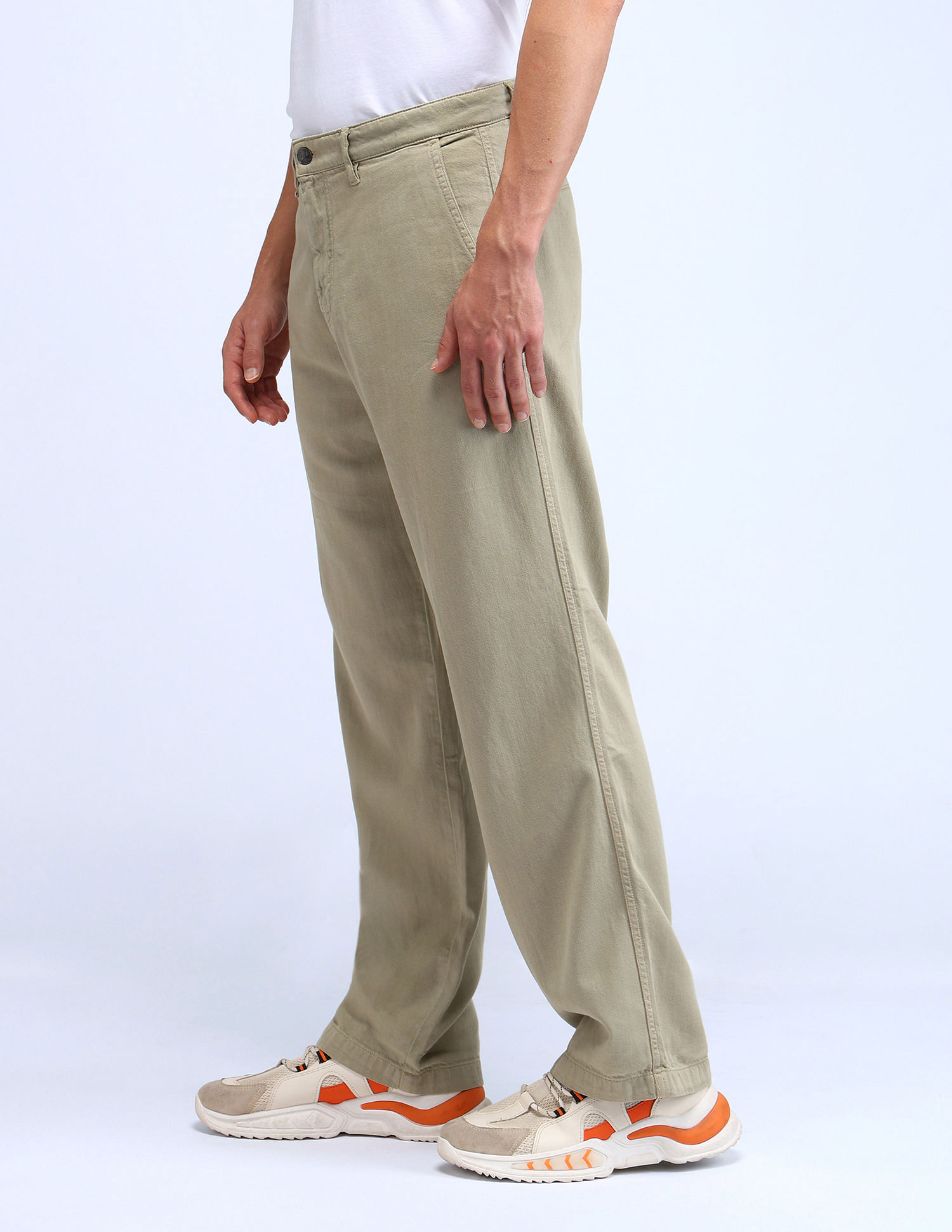 Flying Machine Mid Rise Cobain Loose Fit Trousers