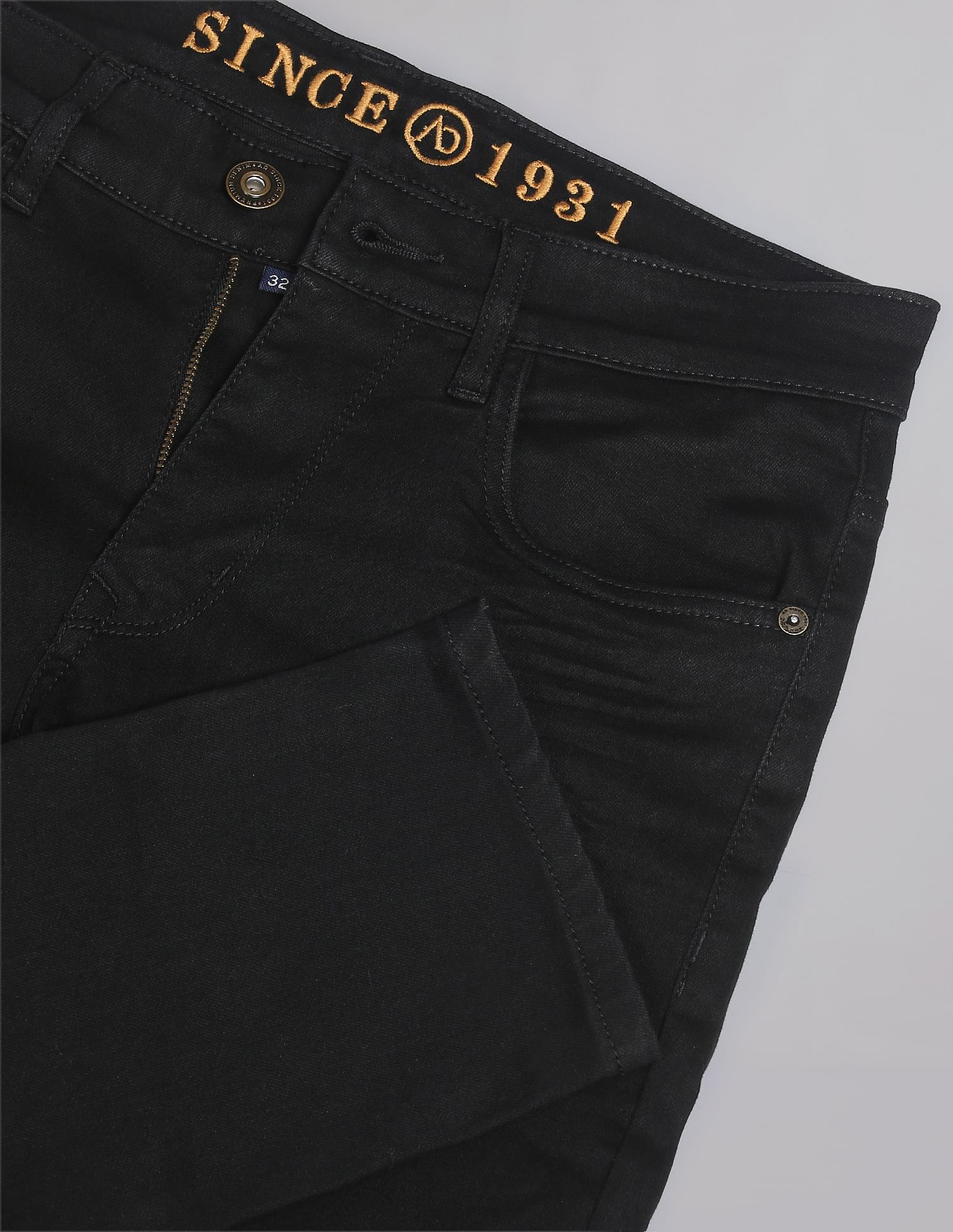 AD by Arvind Slim Fit Twill All Day Jeans