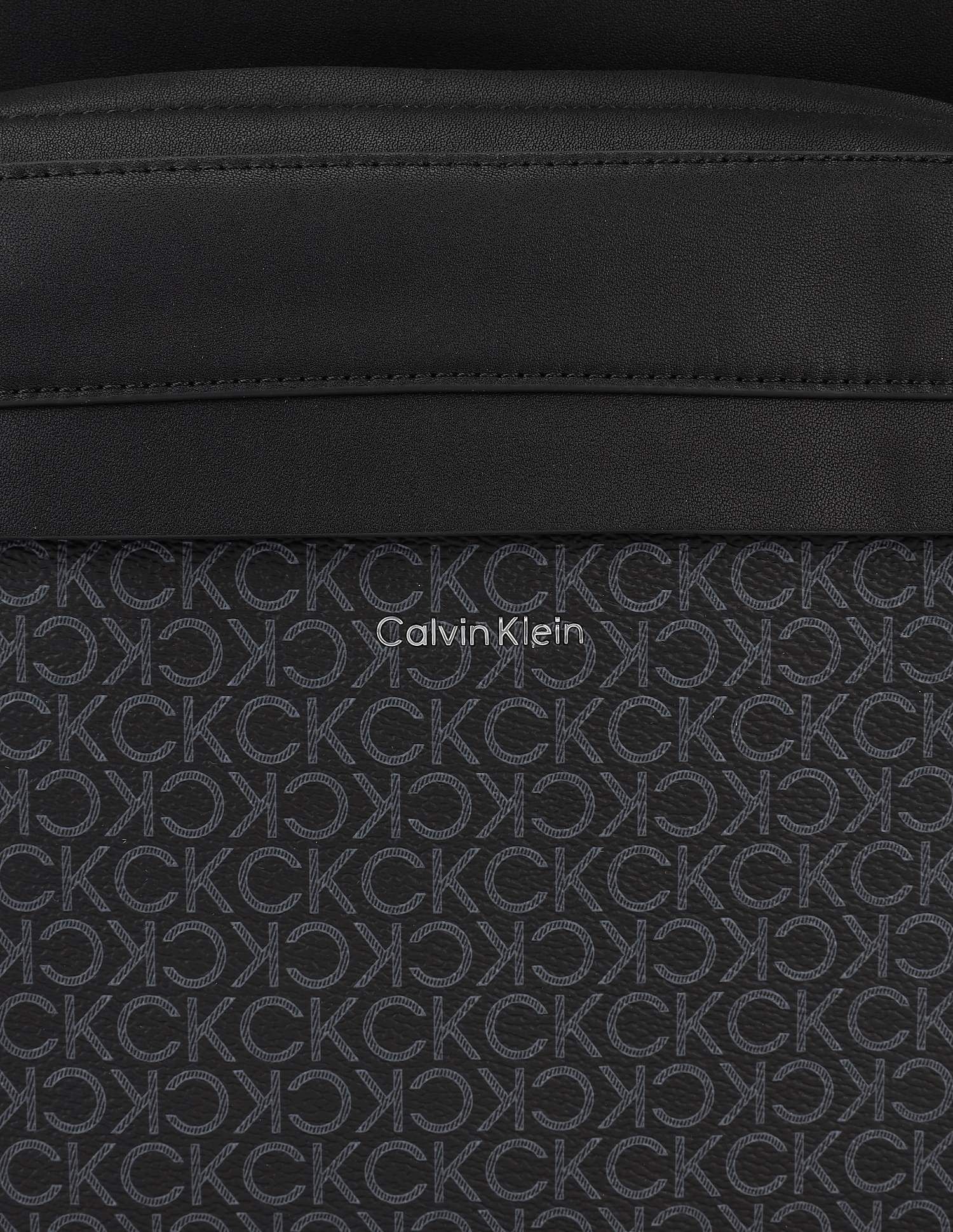 Calvin Klein Logo Black Polyester Backpack