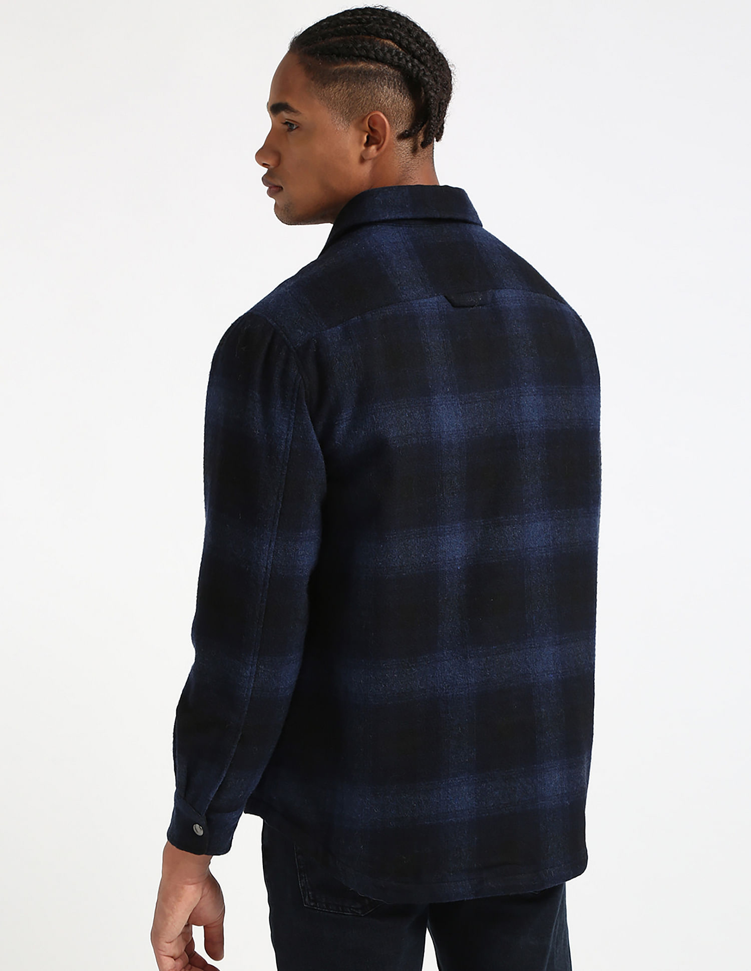 Tommy Hilfiger Tartan Checked Wool Overshirt