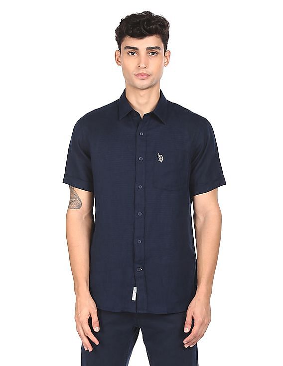 U.S. Polo Assn. Short Sleeve Solid Casual Shirt