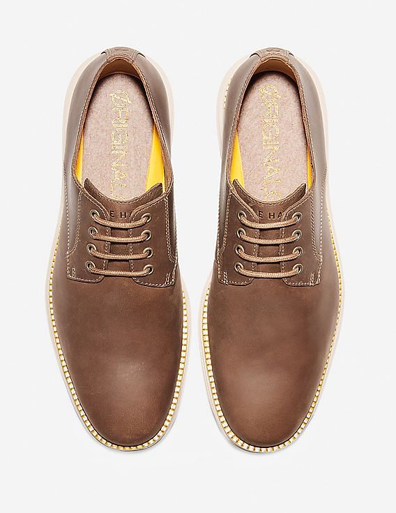 Cole Haan Brown ØriginalGrand Plain Toe Derby Shoes