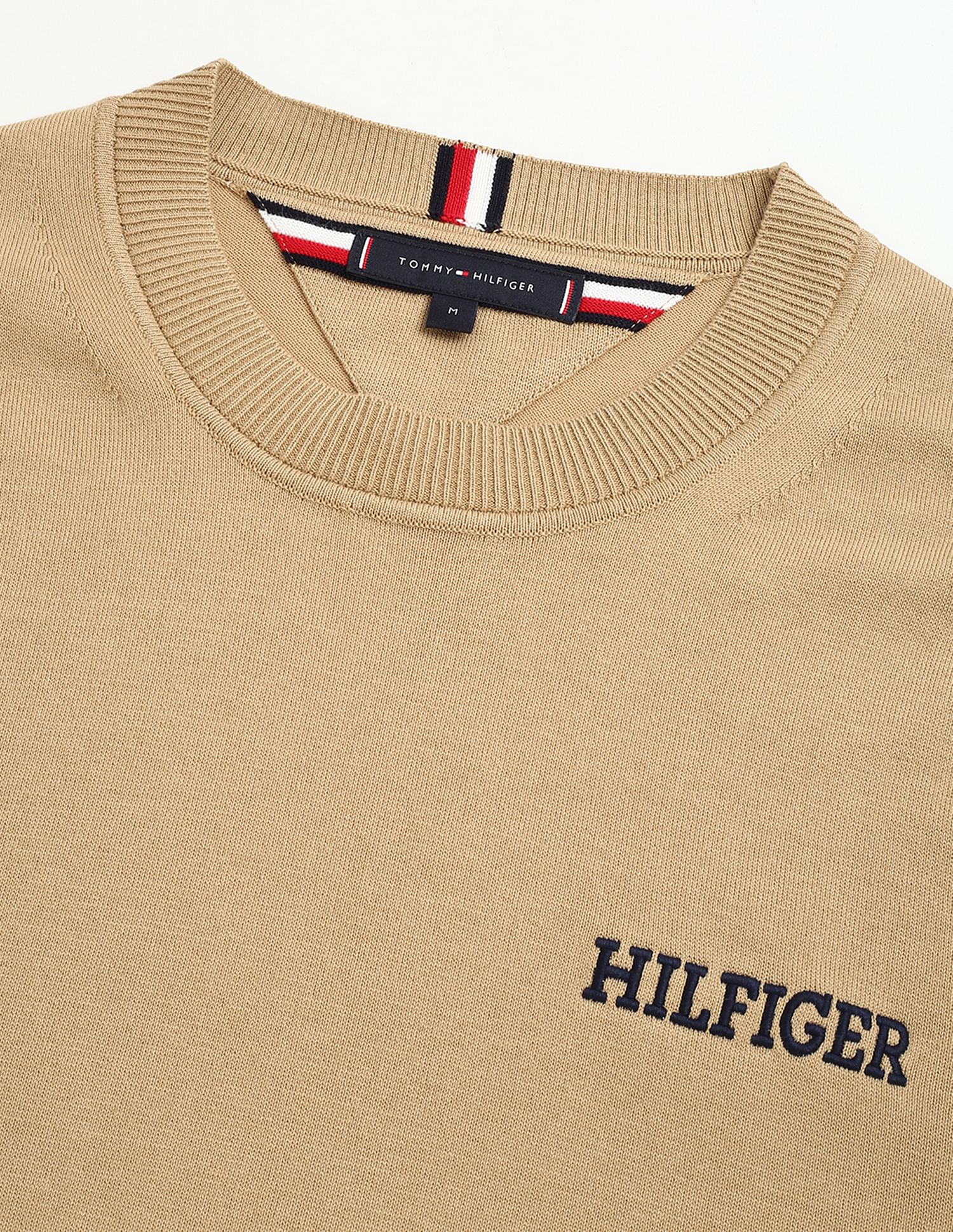 Tommy Hilfiger Embroidered Monotype Cotton Sweater