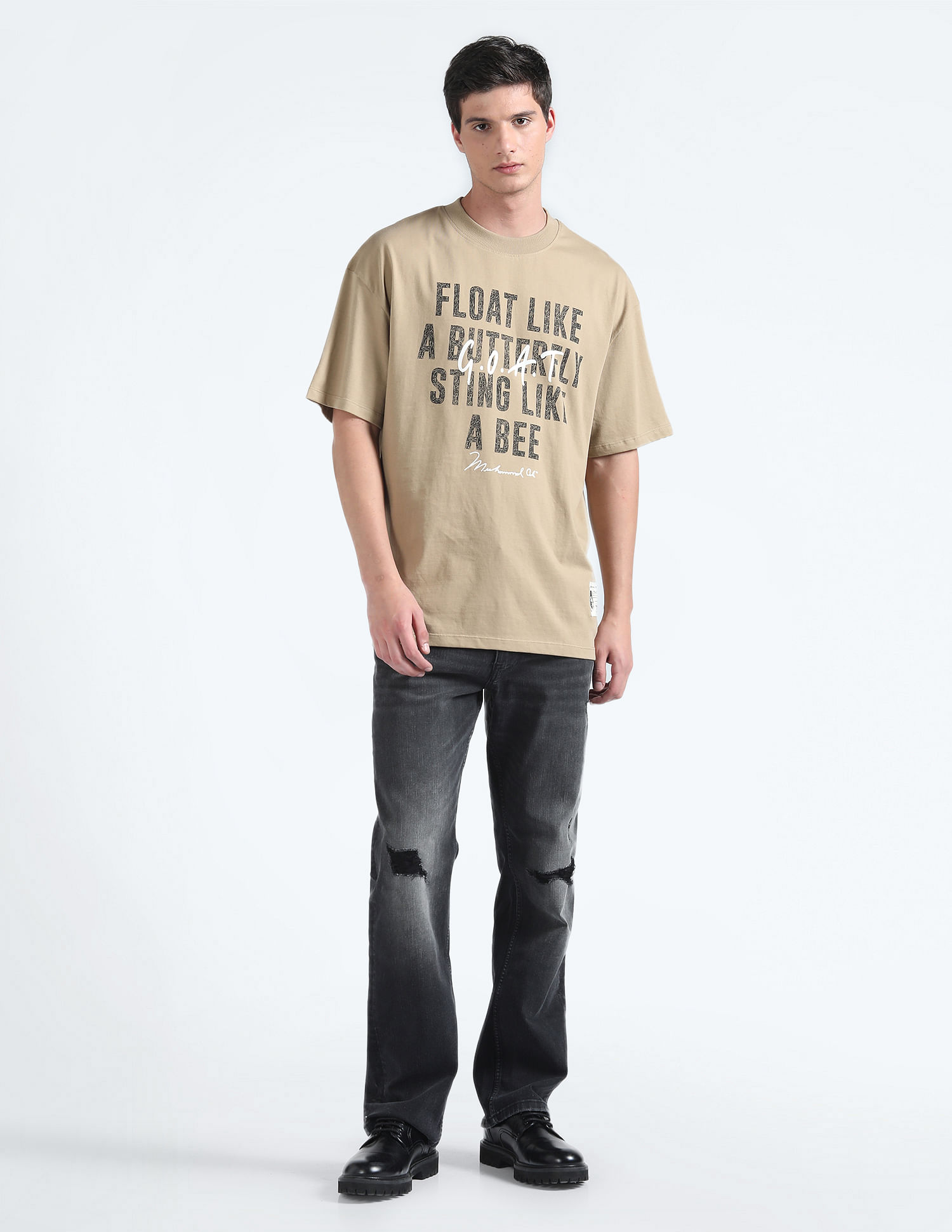 Flying Machine FM X Muhammad Ali Oversized T-Shirt