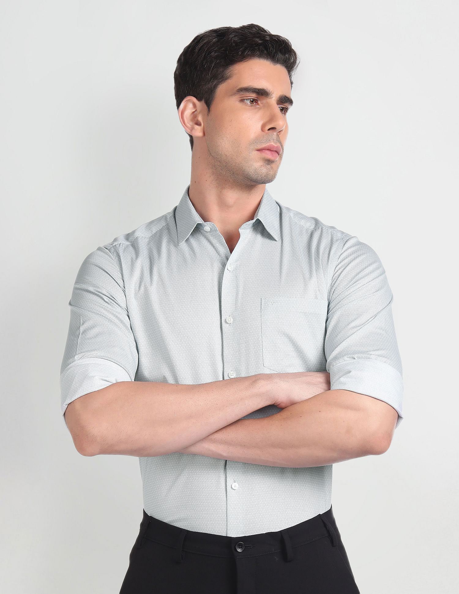 Arrow Manhattan Slim Fit Dobby Shirt