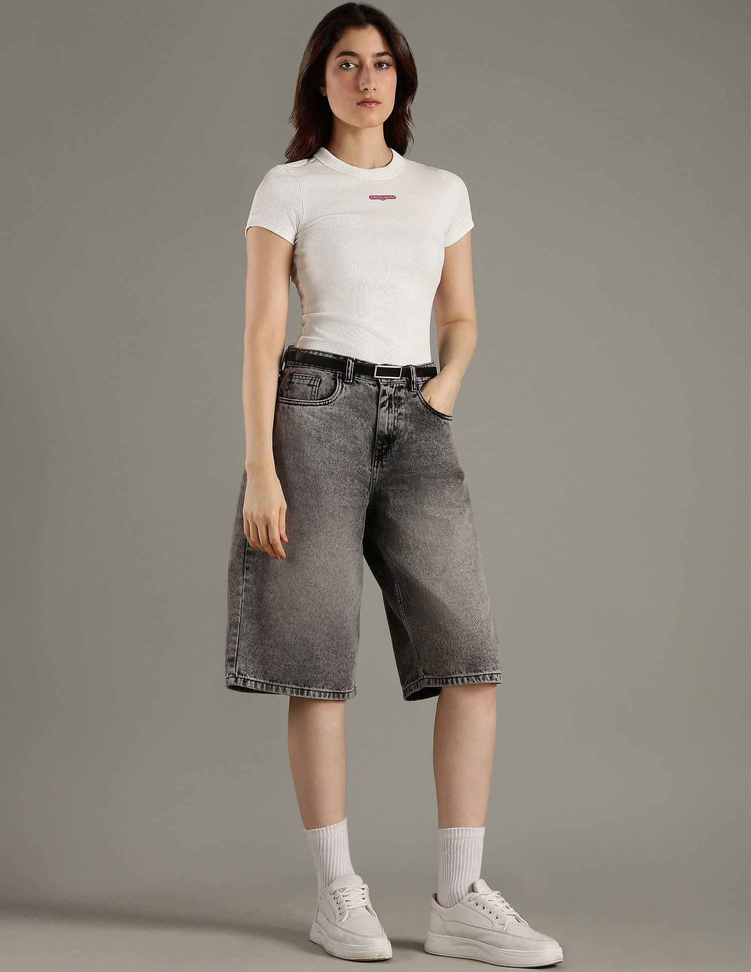 Tommy Hilfiger Solid Slim Fit Cotton T-Shirt
