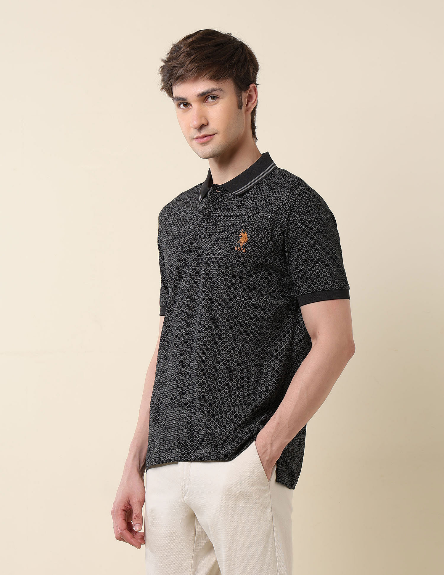 U.S. Polo Assn. Pure Cotton Modern Monochrome Polo Shirt