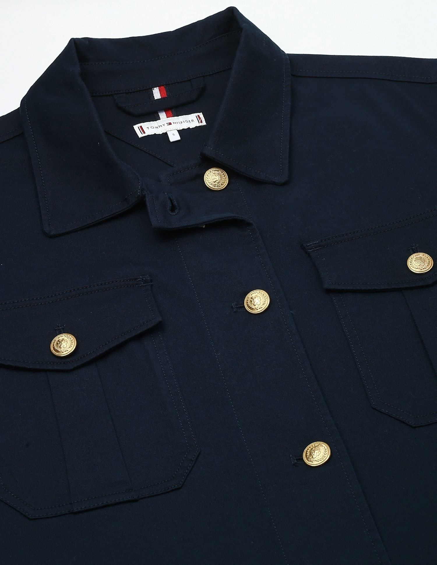 Tommy Hilfiger Regular-Fit Cotton Spread Collar Jackets