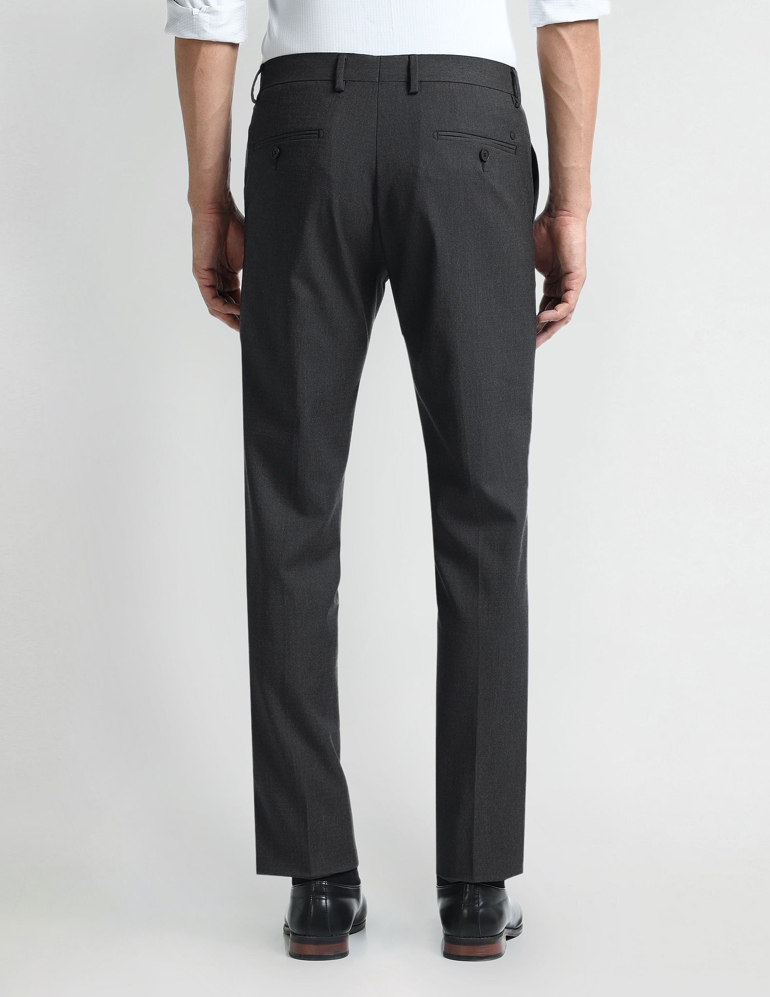 Arrow Mid Rise Tapered Fit Trousers