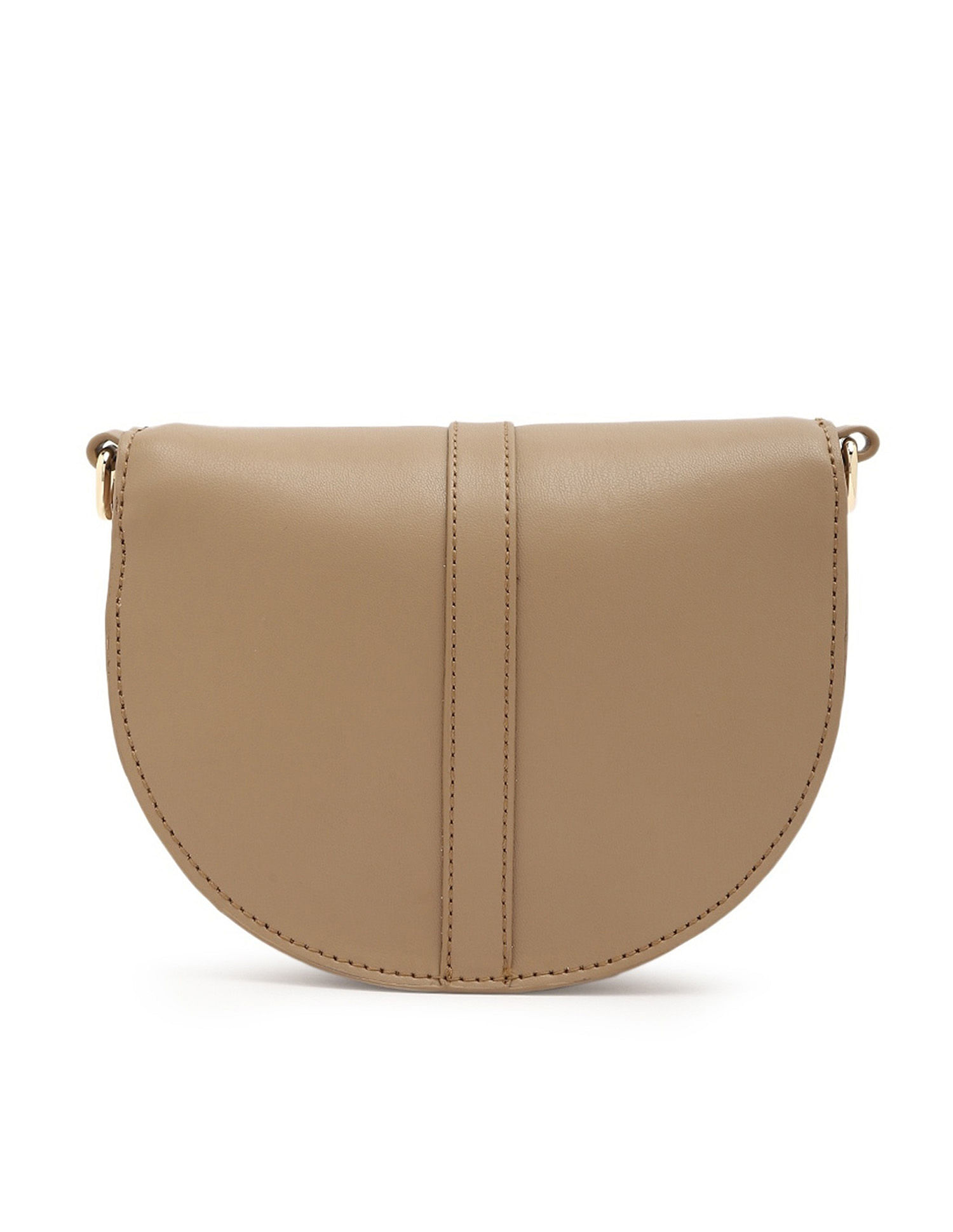 Tommy Hilfiger Solid Khaki Pu Sling Bag
