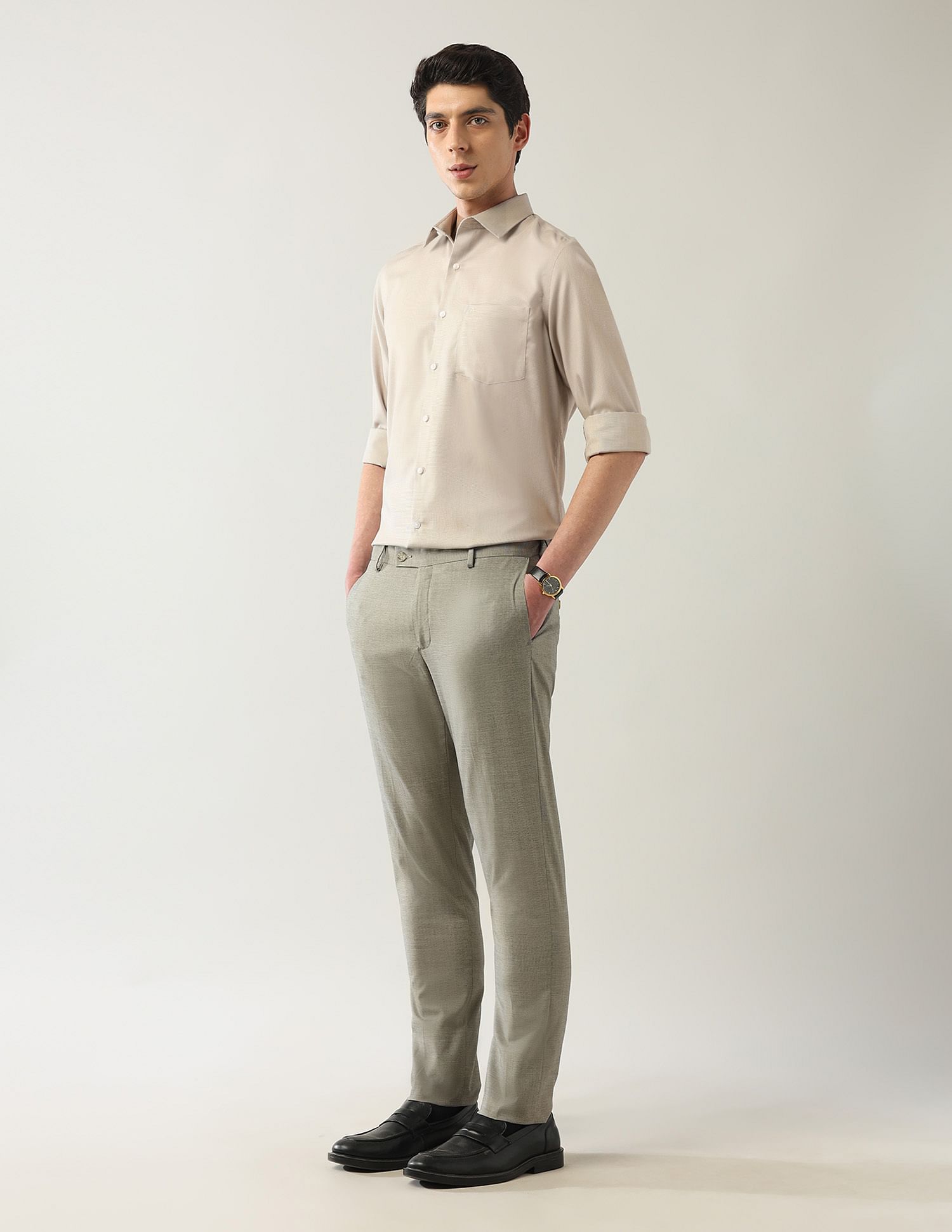 Arrow Manhattan Slim Fit Autopress Shirts
