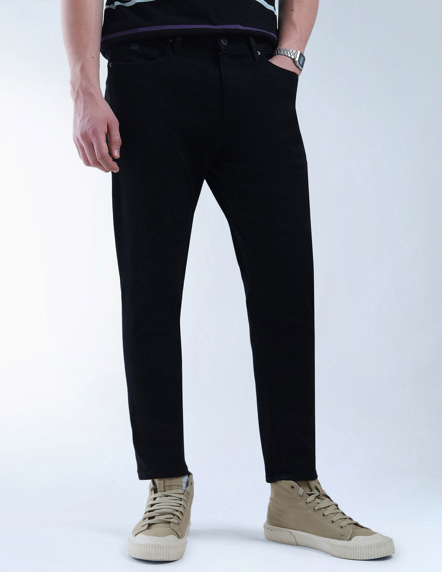 Flying Machine Mankle Relaxed Tapered Fit F Lite Jeans