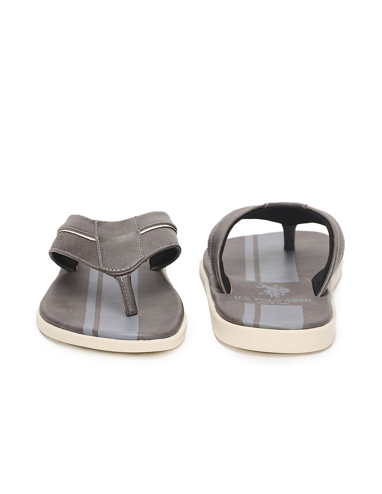 U.S. Polo Assn. Broad V-Strap Printed Non-Skid Codette Flip Flops