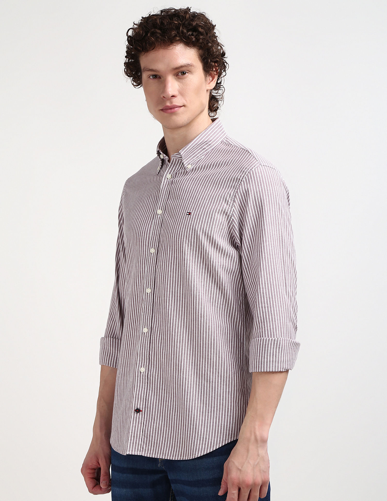 Tommy Hilfiger Vertical Striped Oxford Shirt