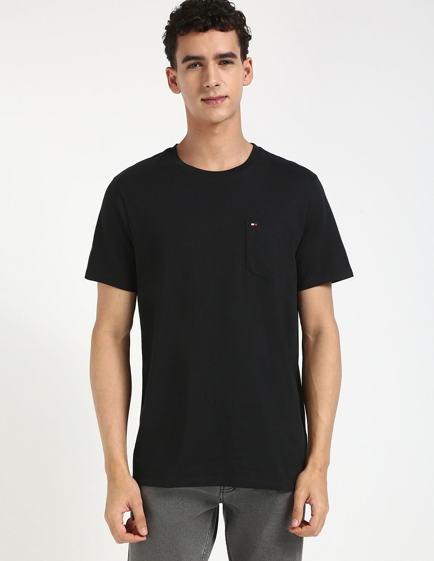 Tommy Hilfiger Solid Regular-Fit Cotton T-Shirt