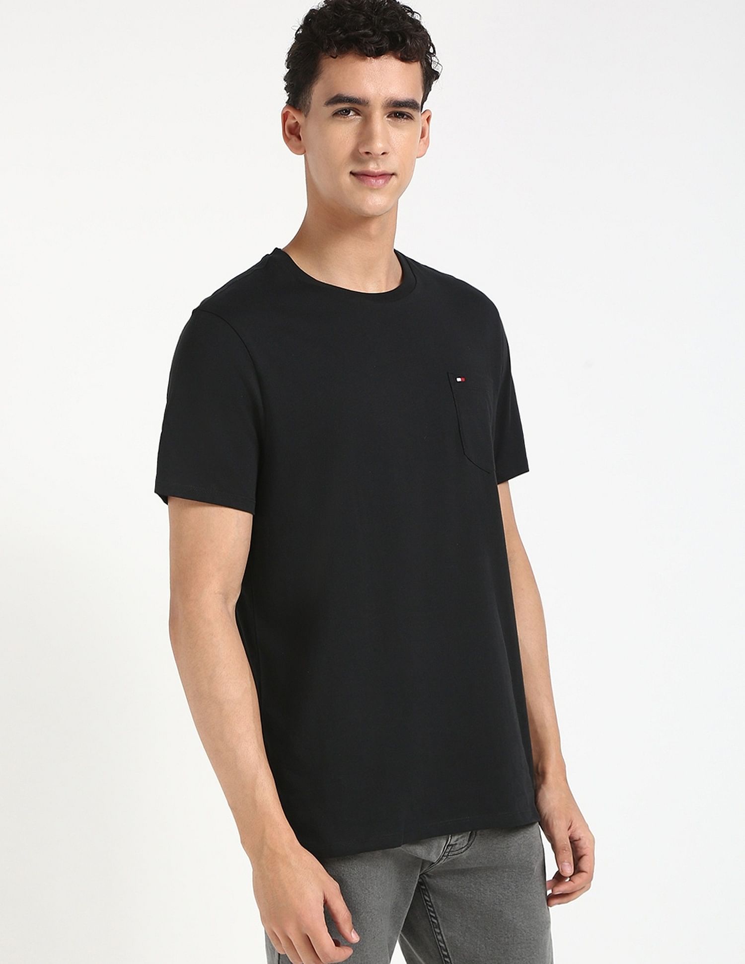 Tommy Hilfiger Solid Regular-Fit Cotton T-Shirt