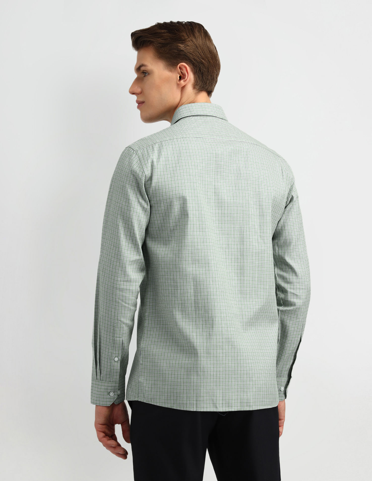 Arrow Slim Fit Plaid Checked Shirt