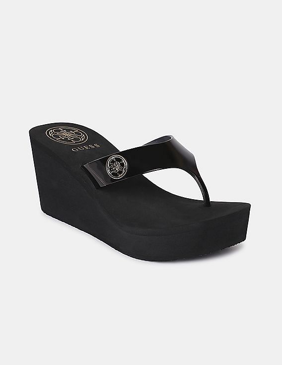 Guess platform flip flops sale