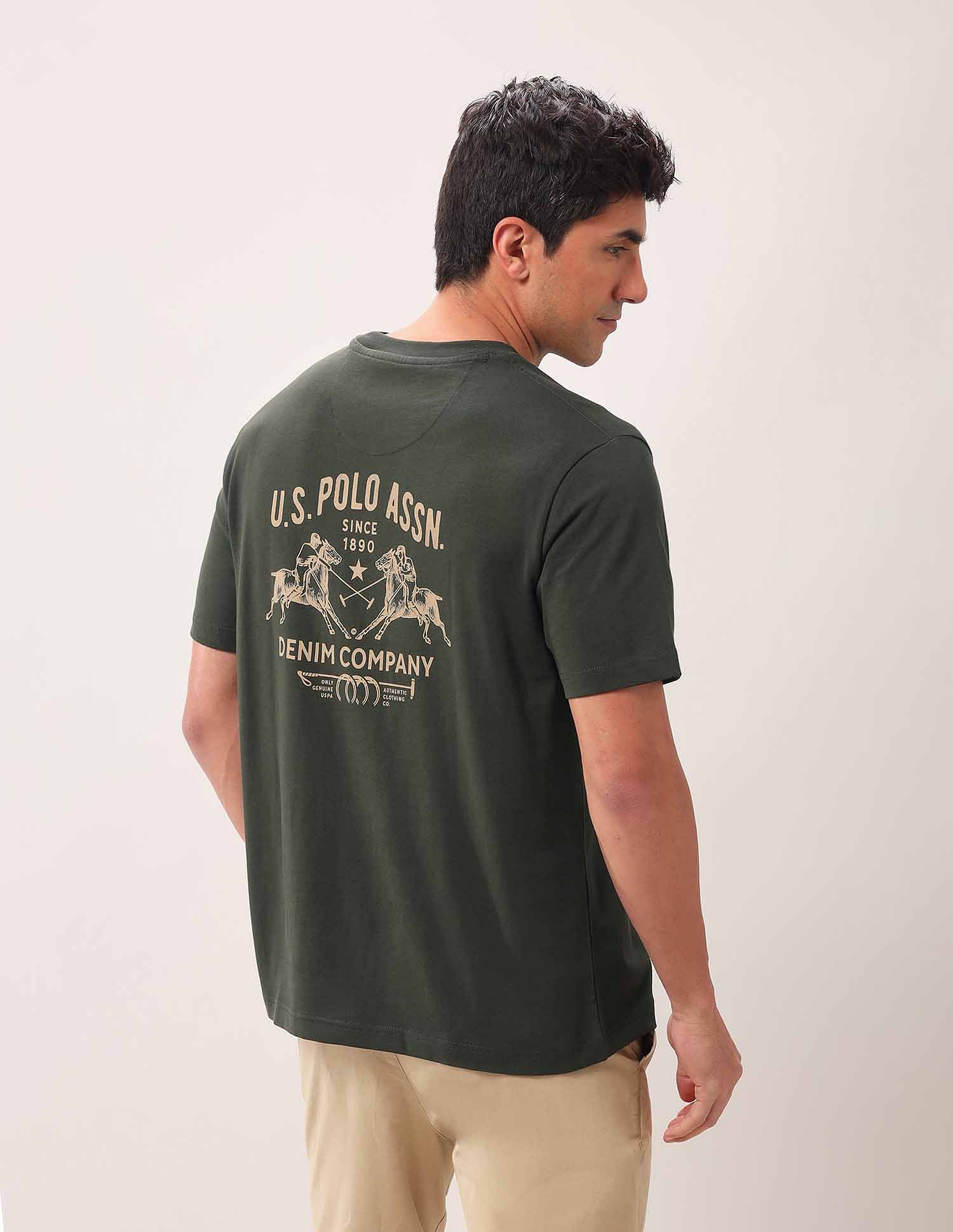 U.S. Polo Assn. Denim Co. Brand Printed Oversized Fit T-Shirt