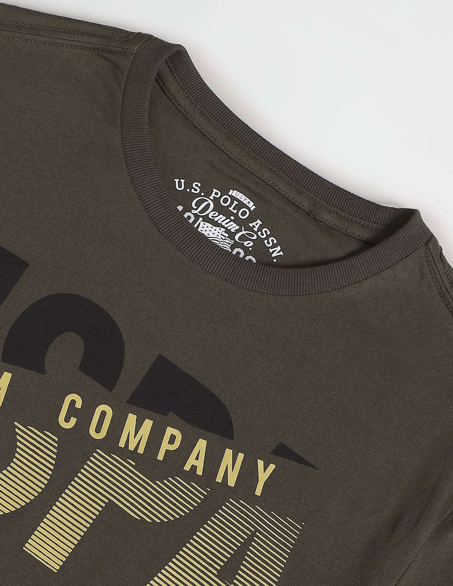 U.S. Polo Assn. Denim Co. Crew Neck Brand Print T-Shirt