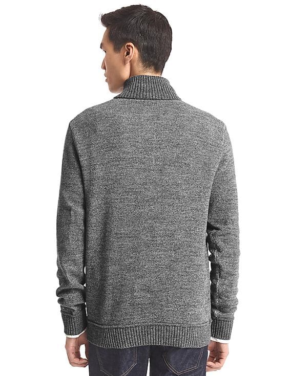 Buy GAP Men Men Grey Heathered Mock Neck Sweater - NNNOW.com