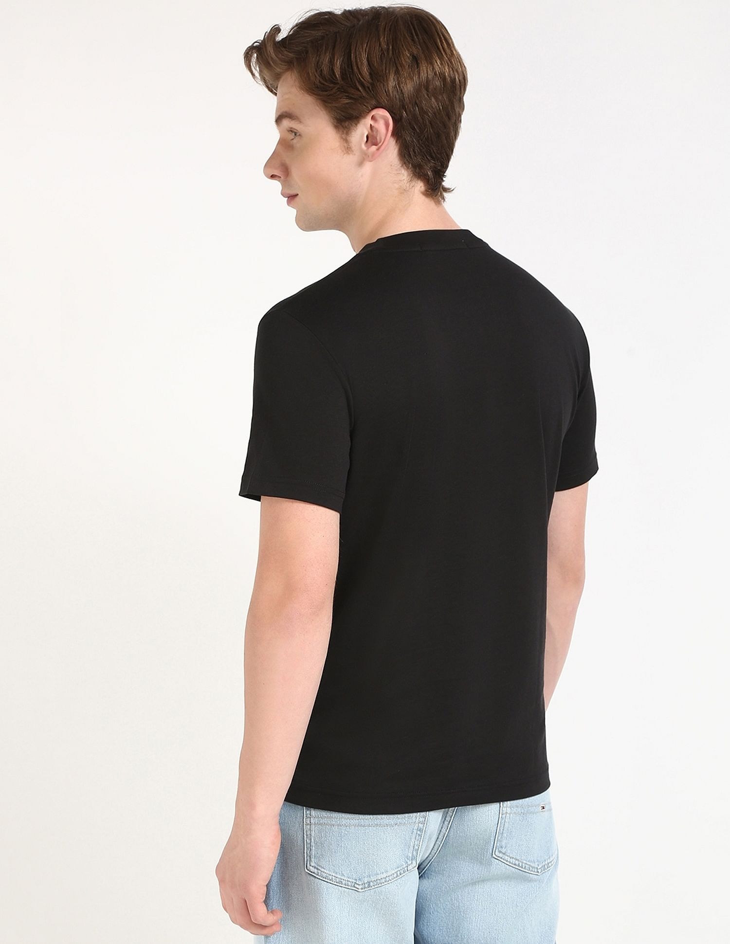Calvin Klein Jeans Embroidered Logo Regular-Fit Cotton T Shirt
