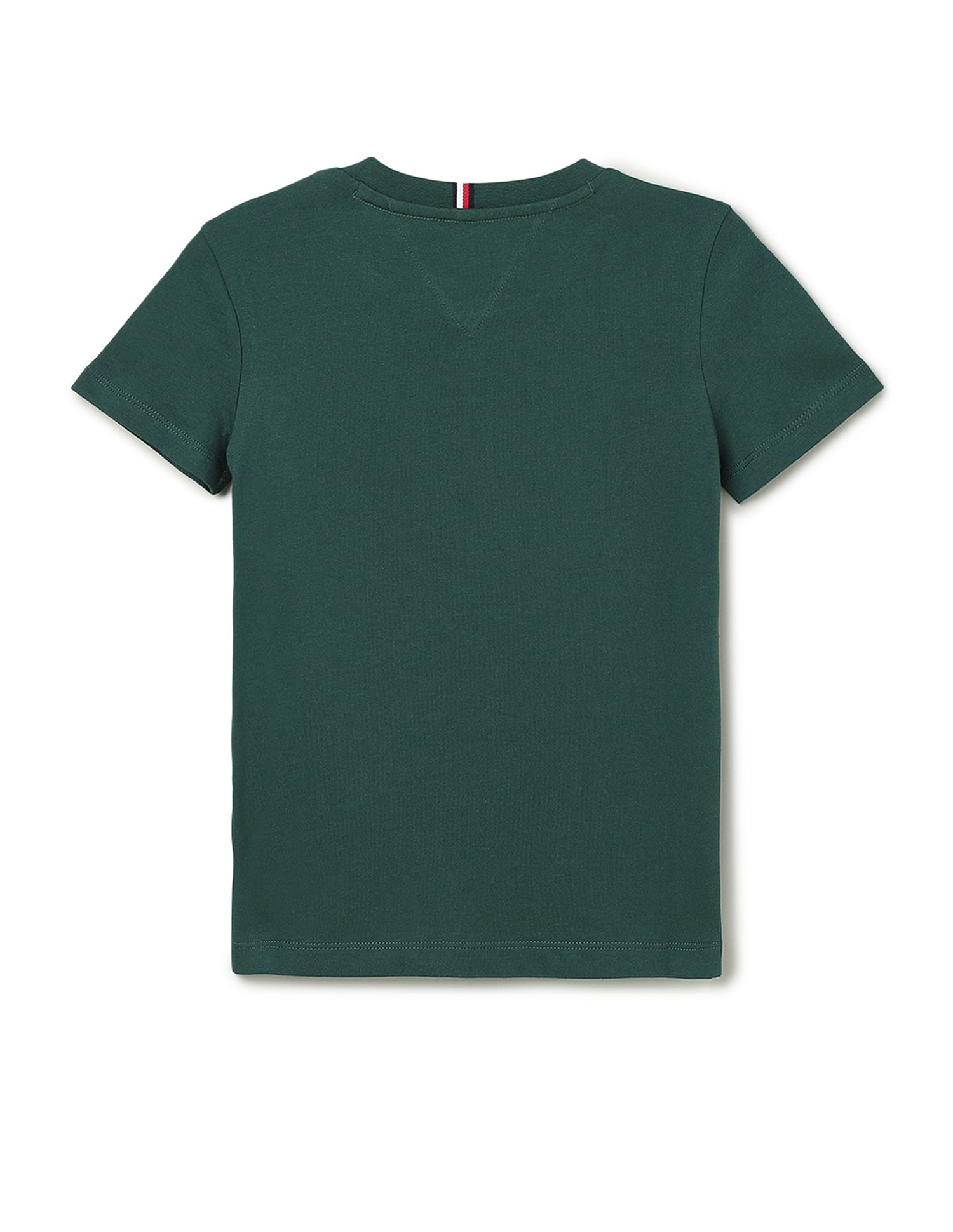 Tommy Hilfiger Kids Boys Flag Embroidered Regular T-Shirt