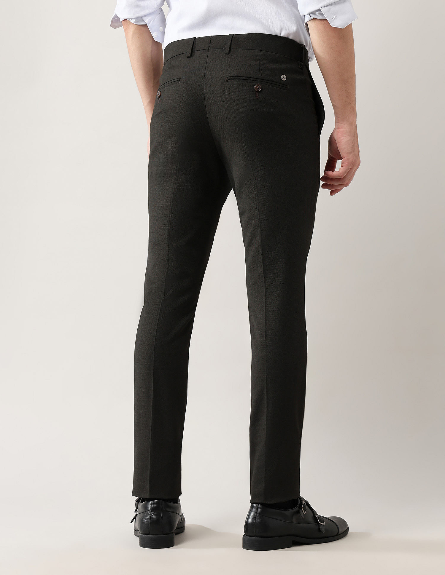 Arrow Newyork Textured Autoflex Trousers