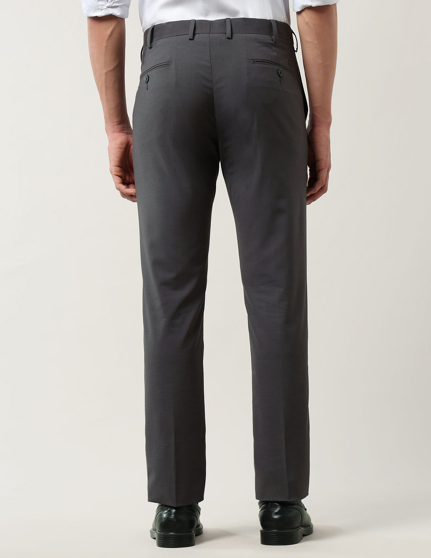 Arrow Solid Regular Fit Trouser