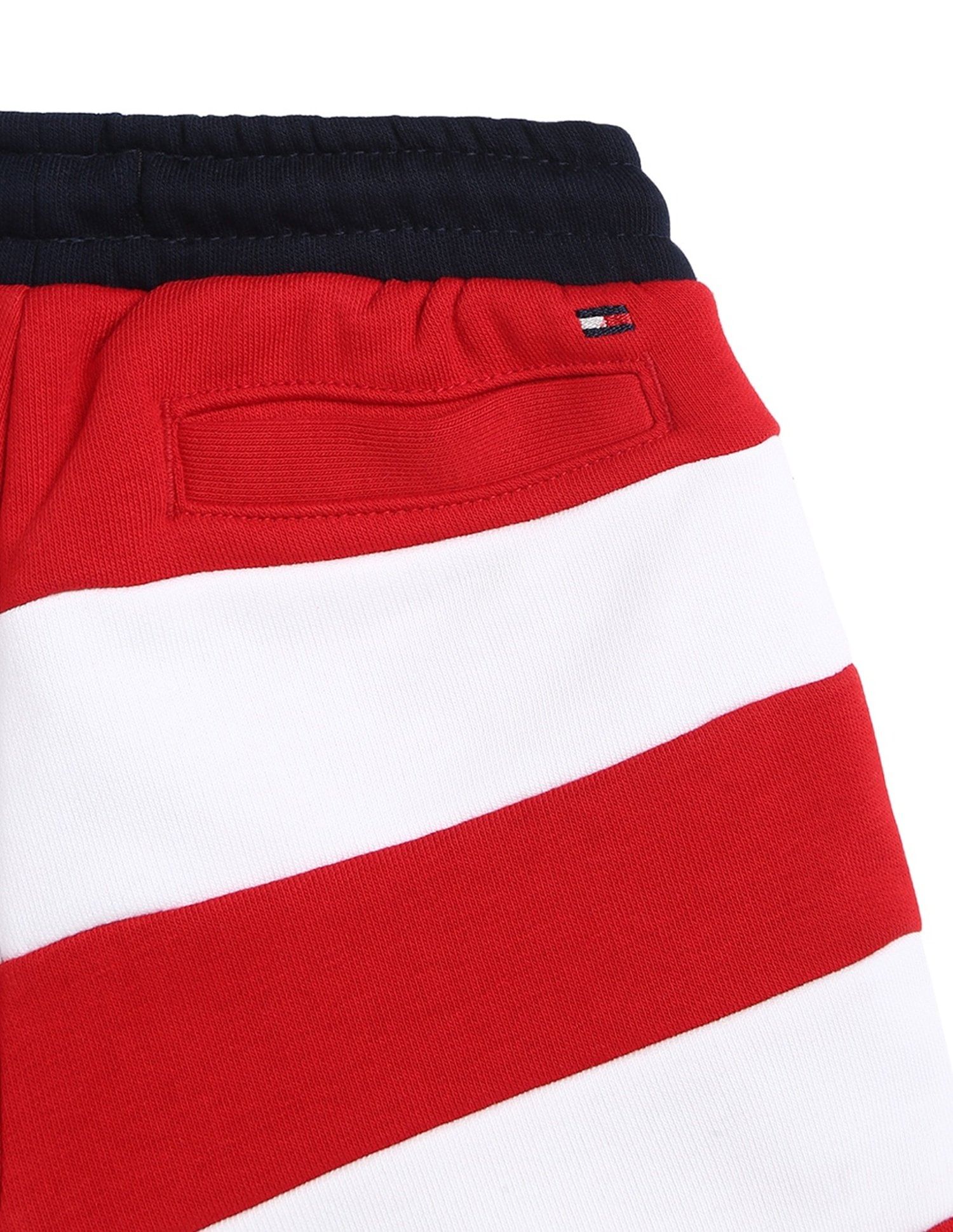 Tommy Hilfiger Kids Boys Striped Relaxed-Fit Cotton Shorts