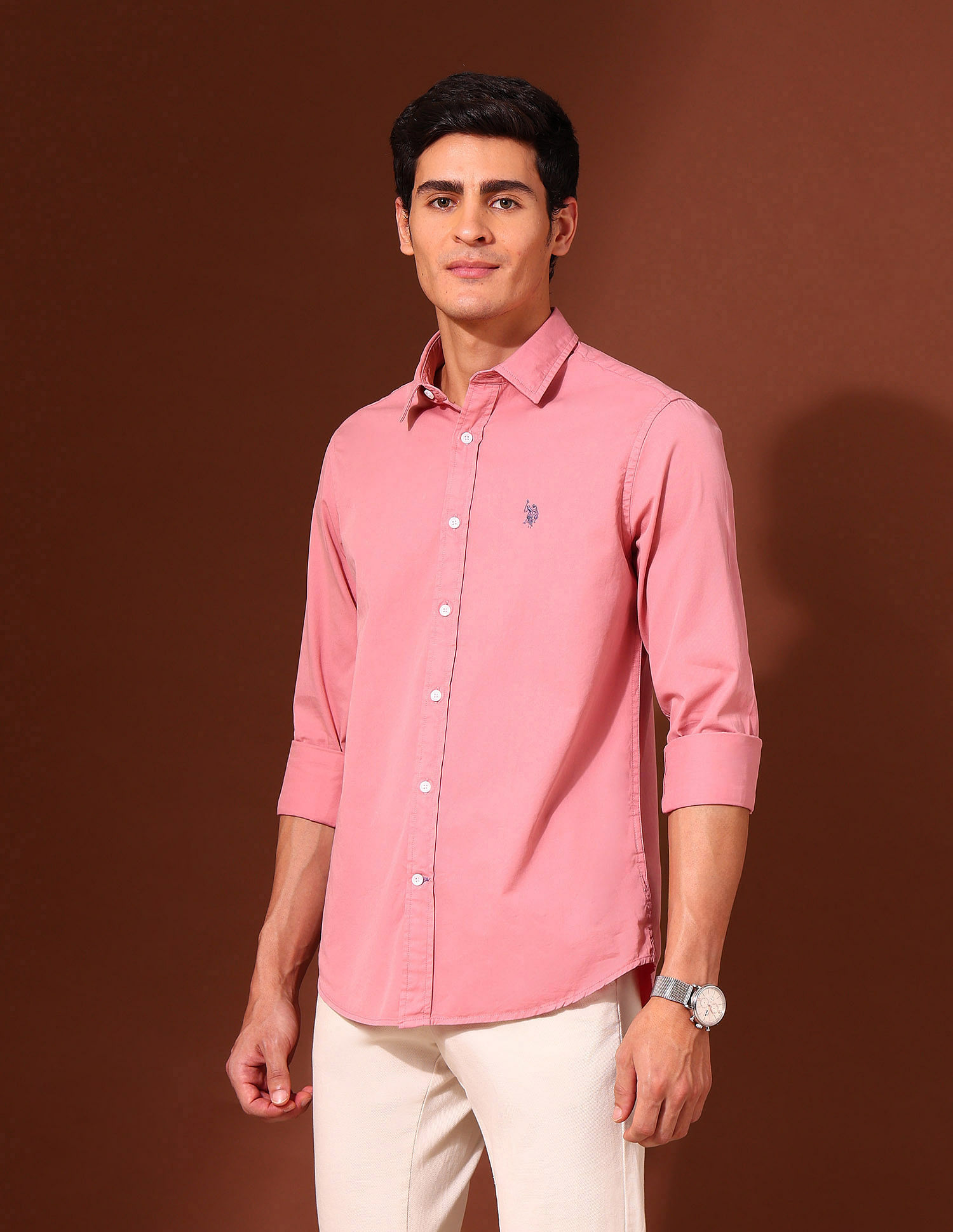 U.S. Polo Assn. Pure Cotton Tailored Fit Twill Shirt