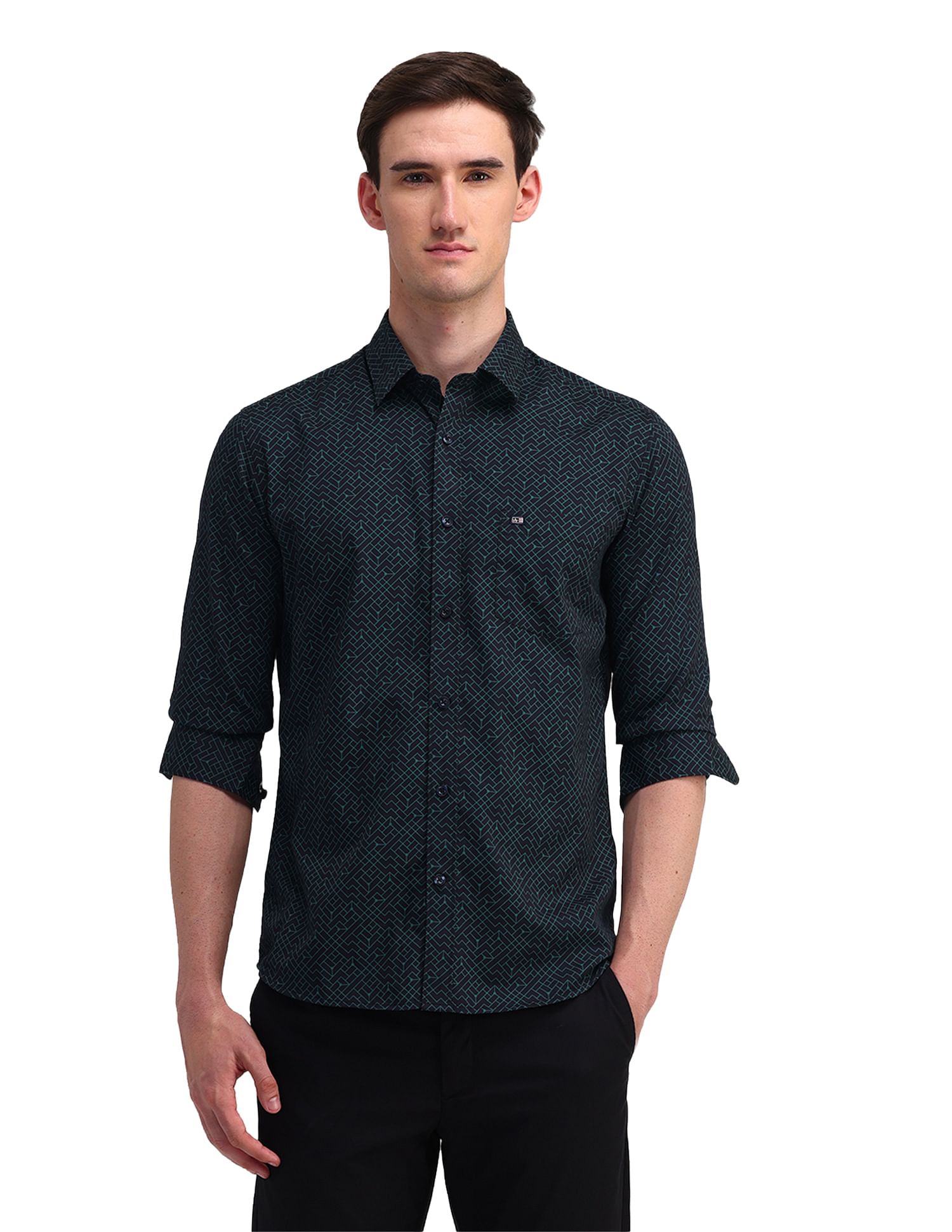 Arrow Sport Slim Fit Printed Shirt