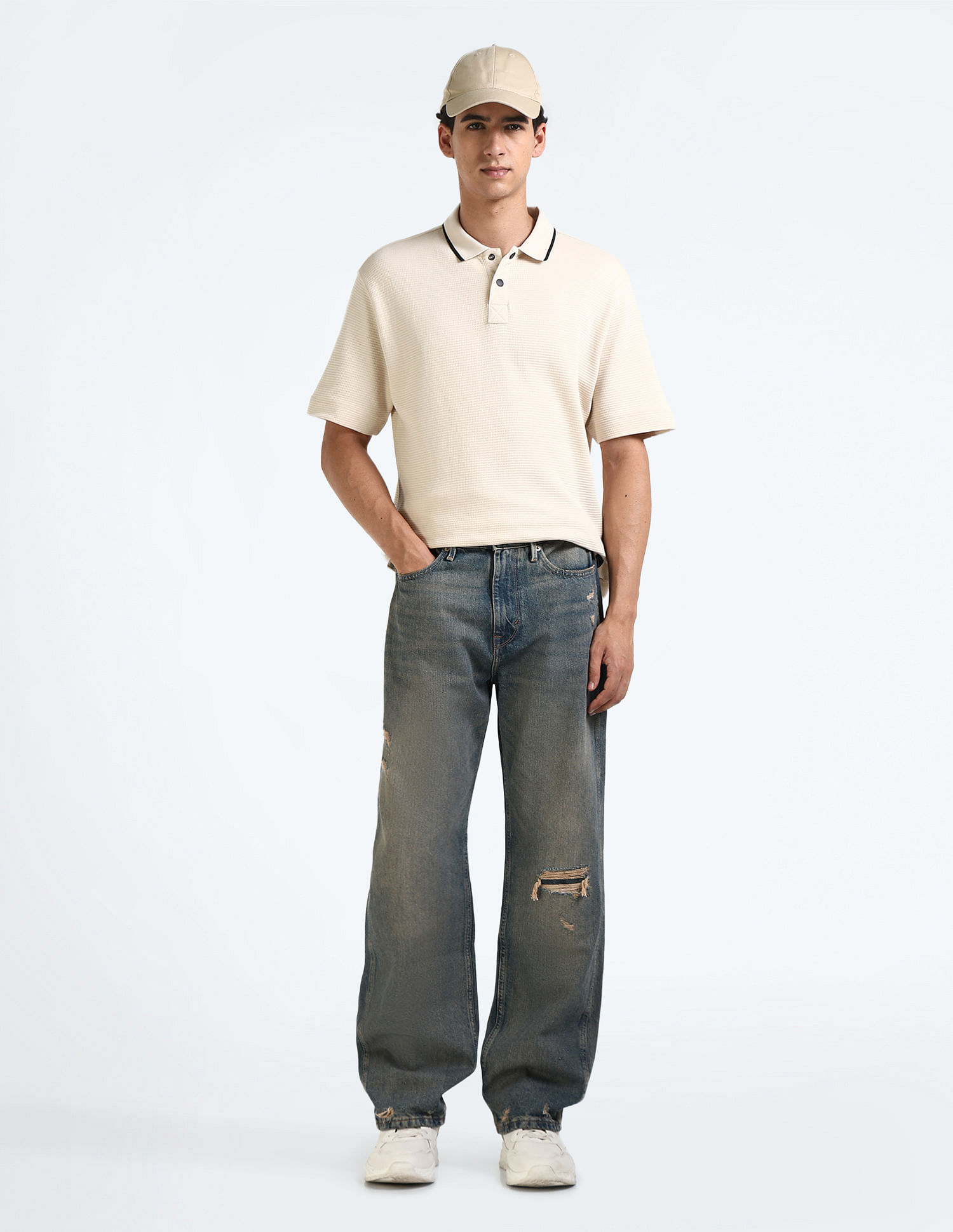 Flying Machine High Rise Loose Fit Jeans