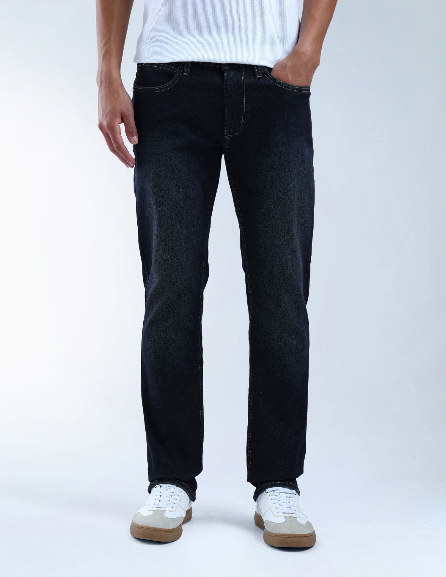 Flying Machine Freddie Slim Straight Fit Mrtf Jeans