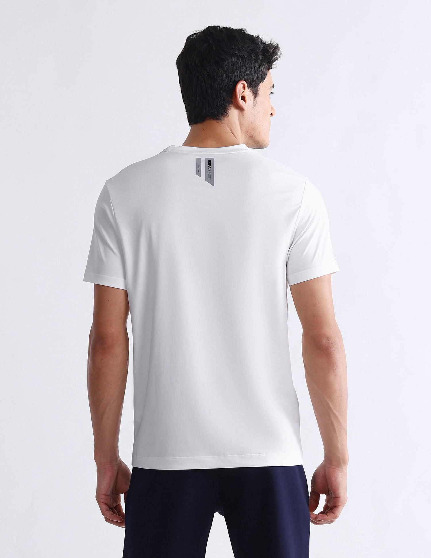 USPA Active Brand Printed Slim Fit T-Shirt