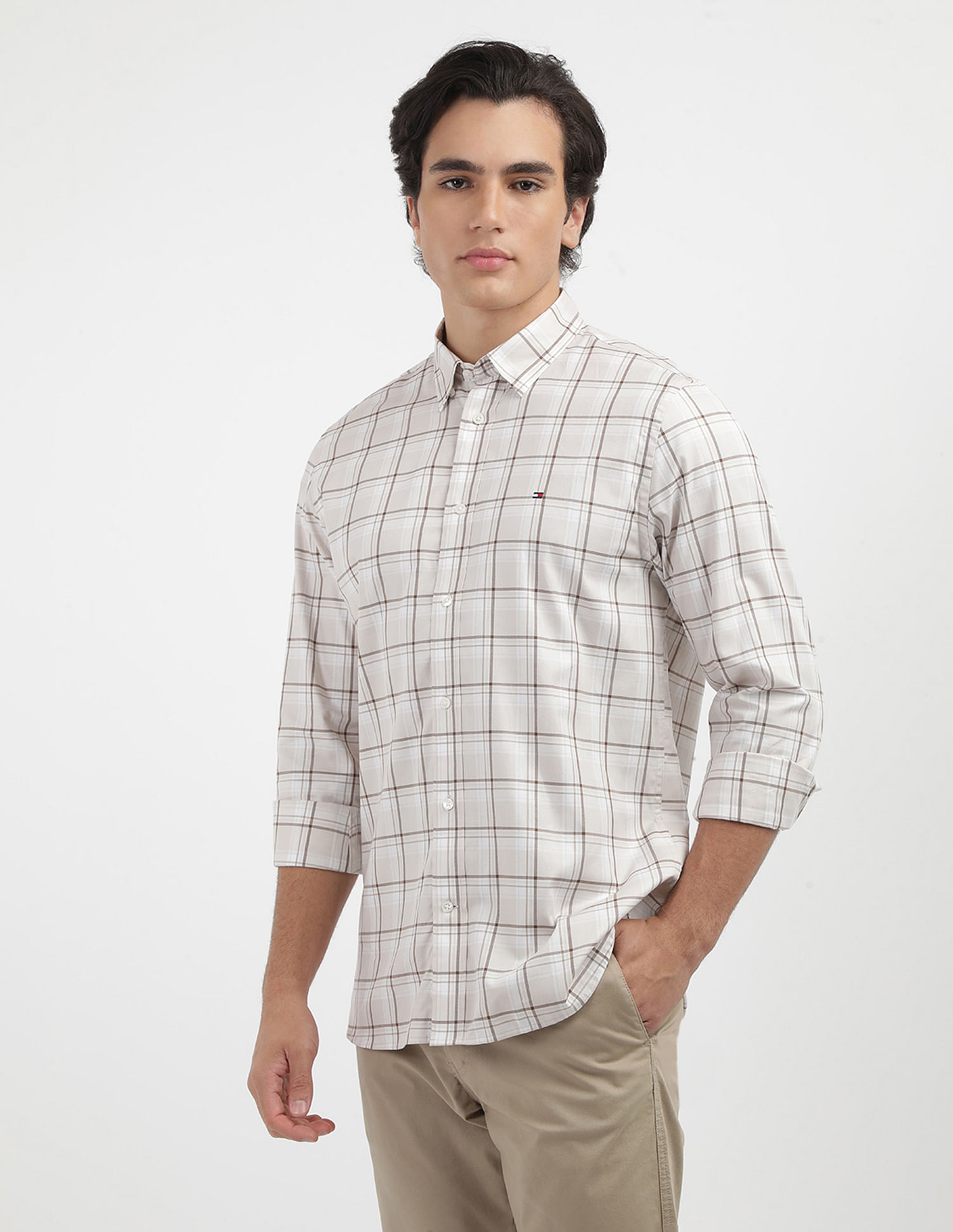 Tommy Hilfiger Fine Tartan Checked Shirt