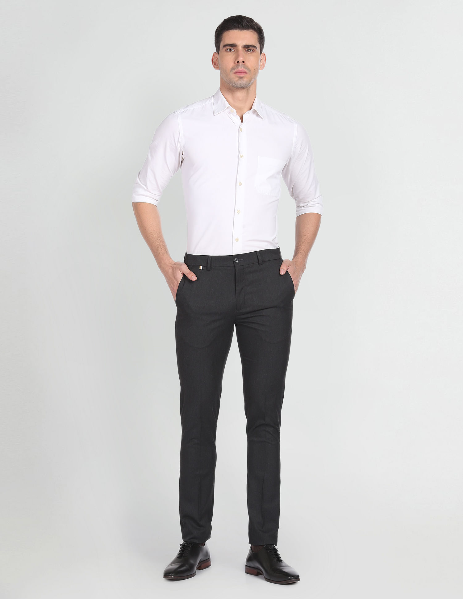 Arrow Newyork Jackson Super Slim Heathered Trousers