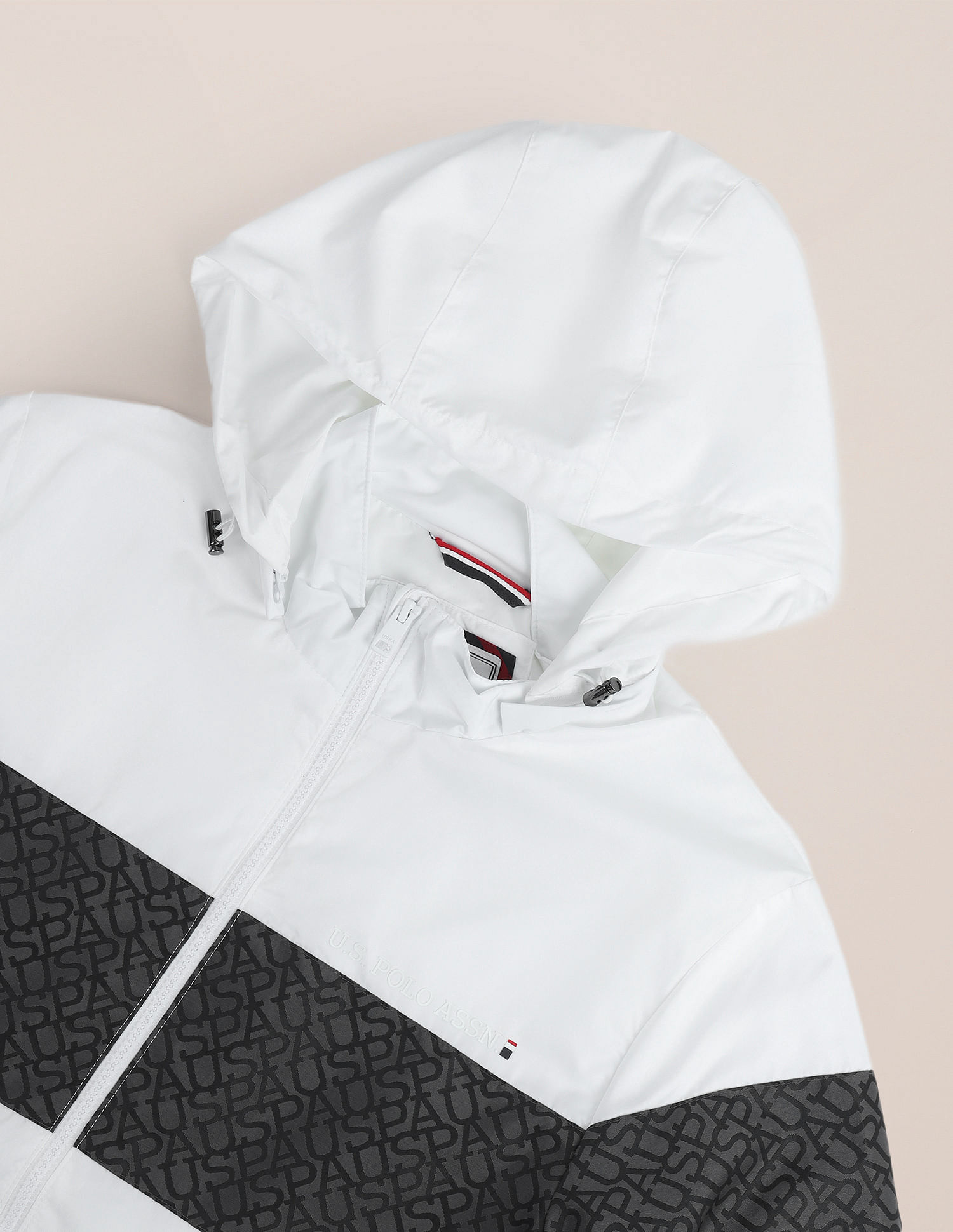 U.S. Polo Assn. Brand Printed Hooded Jacket