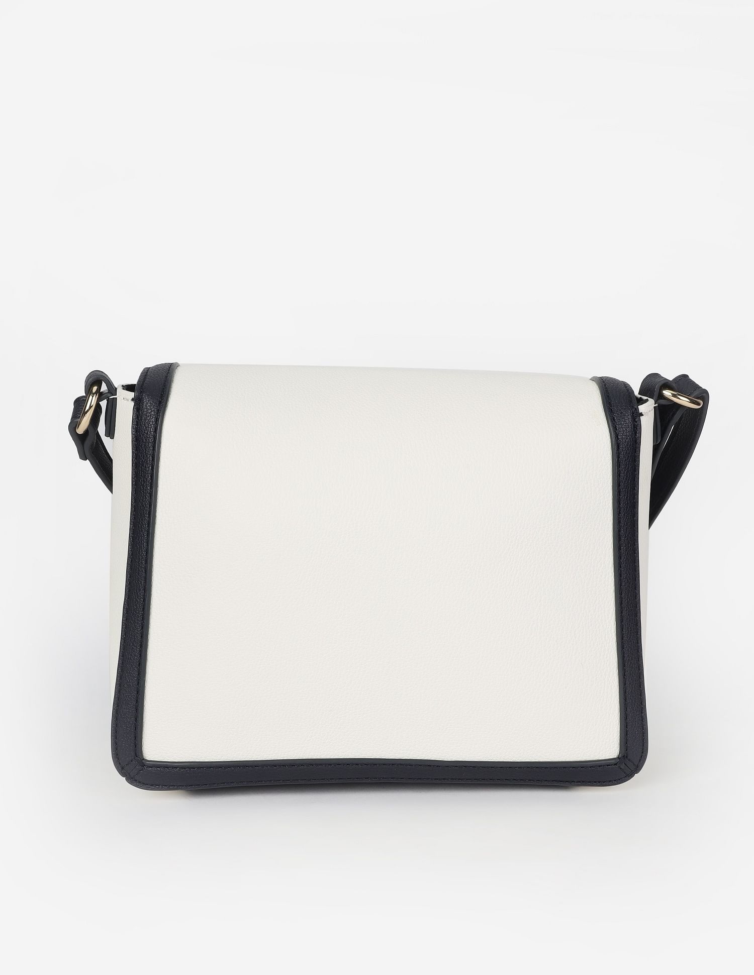 Tommy Hilfiger Solid Blue Pu Sling Bag